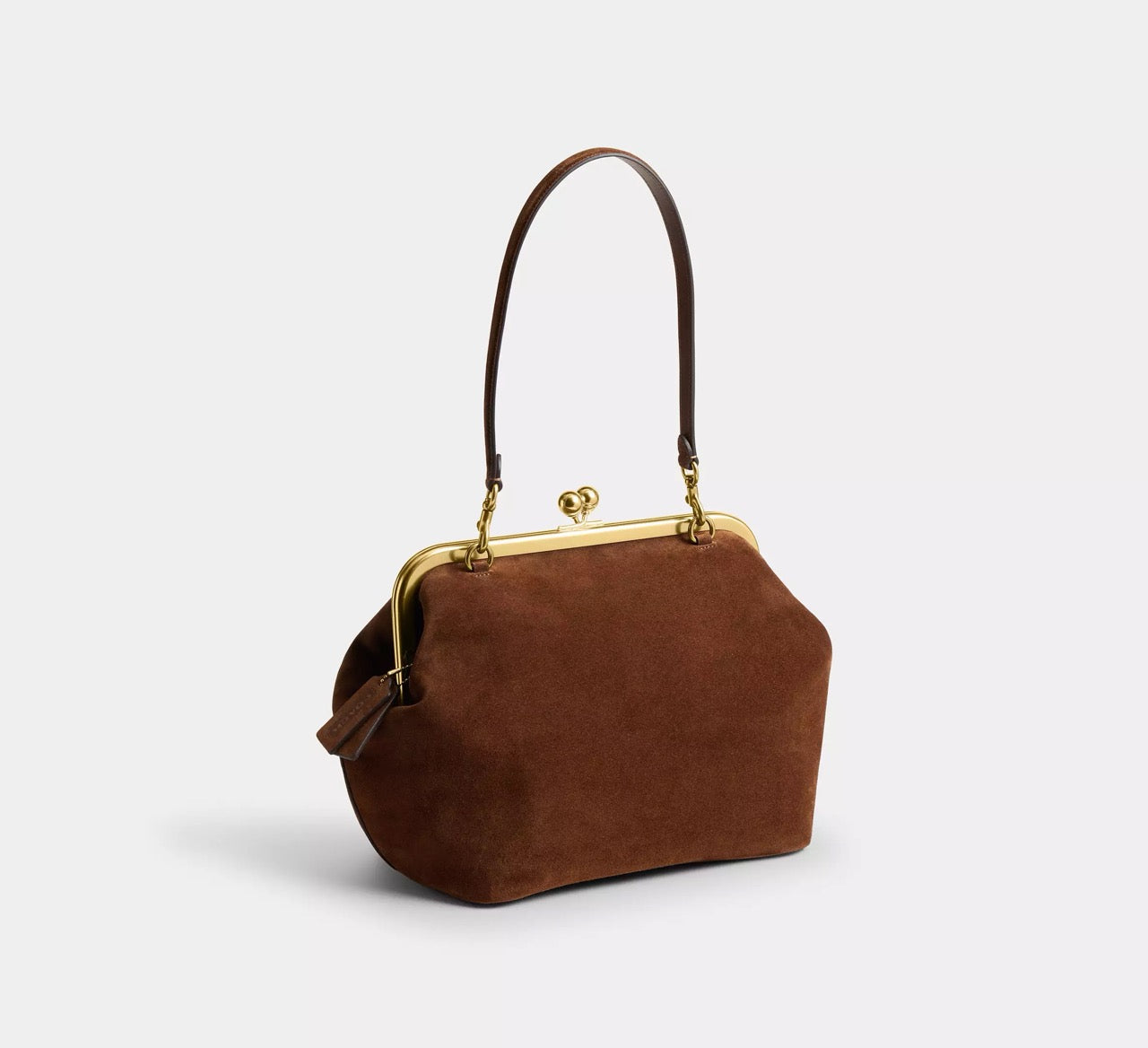 [WEB EXCLUSIVE][READY STOCK MY] Coach Kisslock Frame Bag 27 in Warm Brown (CDZ26)
