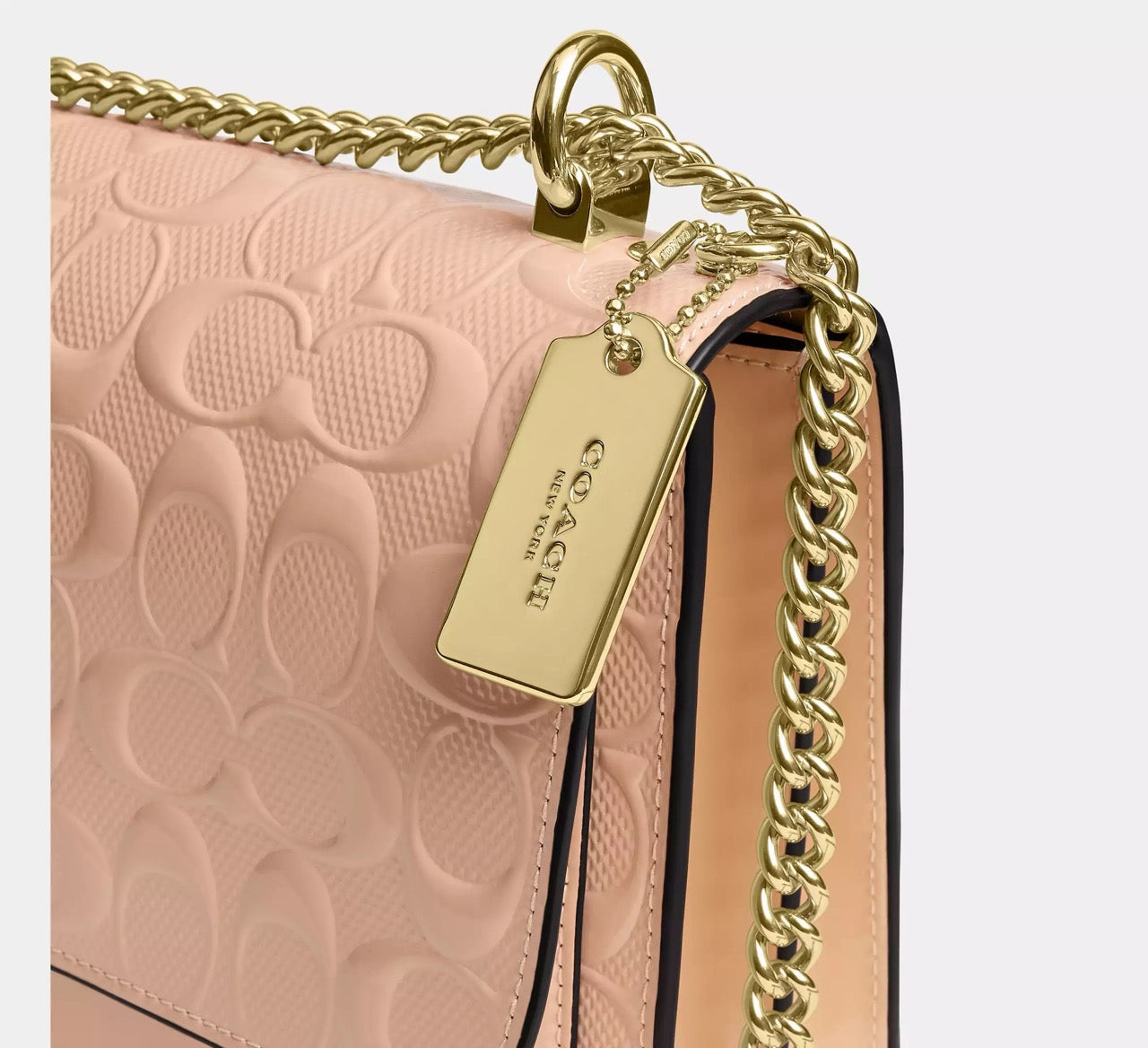 [WEB EXCLUSIVE][READY STOCK MY] Coach Klare Crossbody Bag In Signature Leather in Faded Blush (CEZ24)