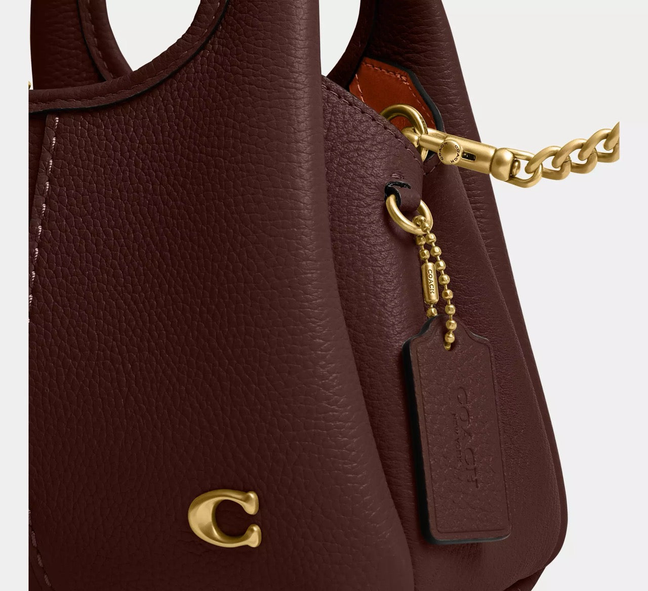 [INCOMING ETA 30 DAYS] COACH Lana Shoulder Bag 19 Maple (CCY32)