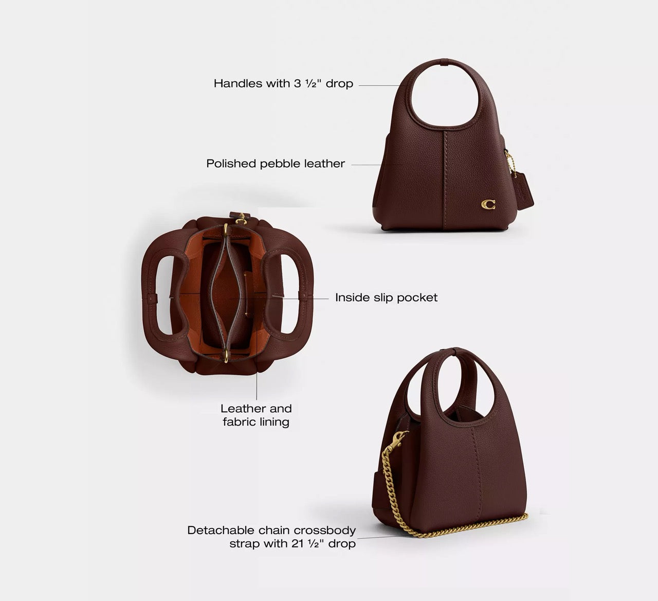 [INCOMING ETA 30 DAYS] COACH Lana Shoulder Bag 19 Maple (CCY32)
