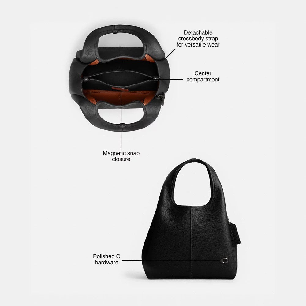 [WEB EXCLUSIVE][INCOMING ETA 30 DAYS] COACH Lana Shoulder Bag 23 in Black (CM545)