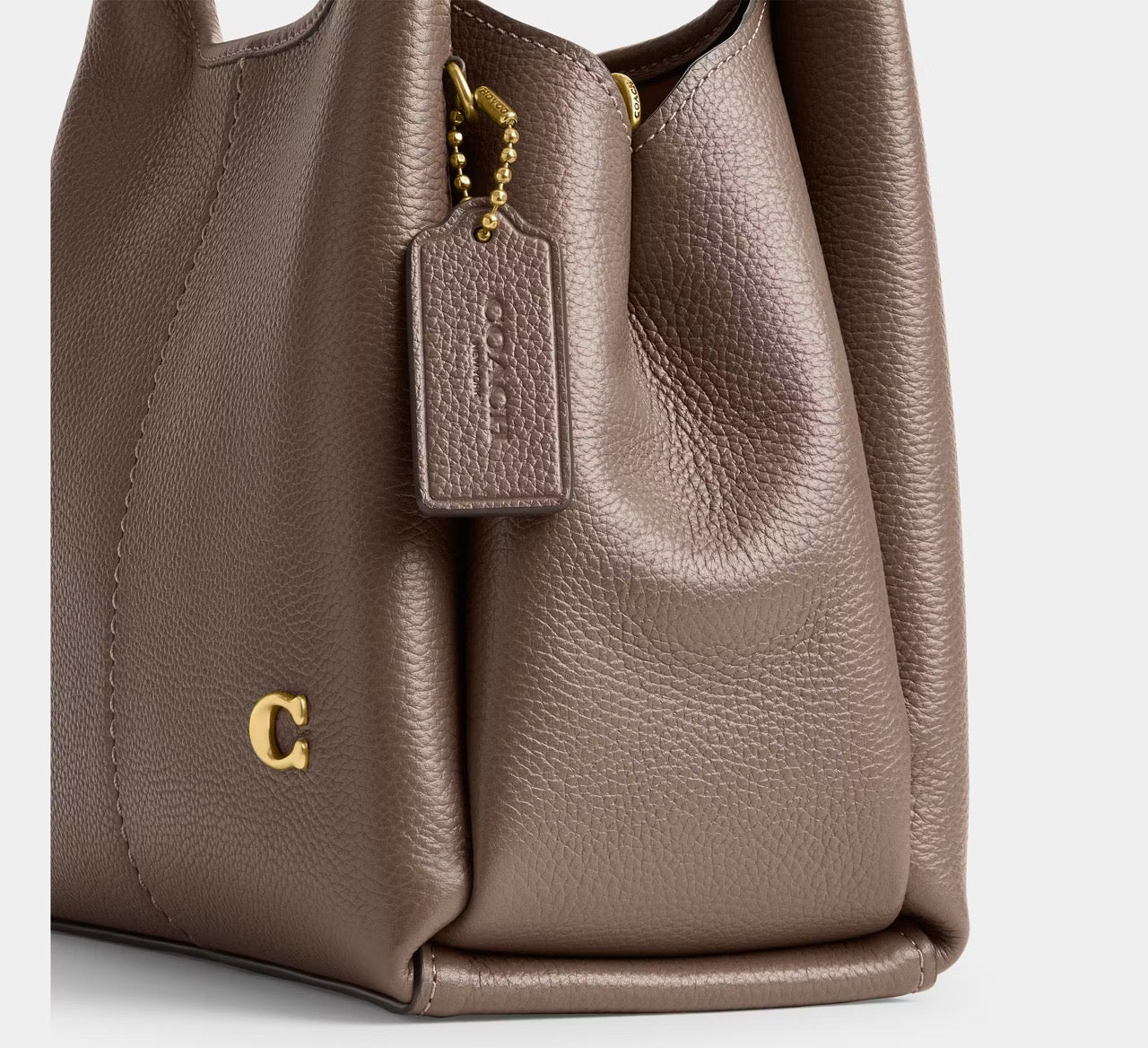 [READY STOCK MY] COACH Lana Shoulder Bag 23 in Dark Stone (CM545)