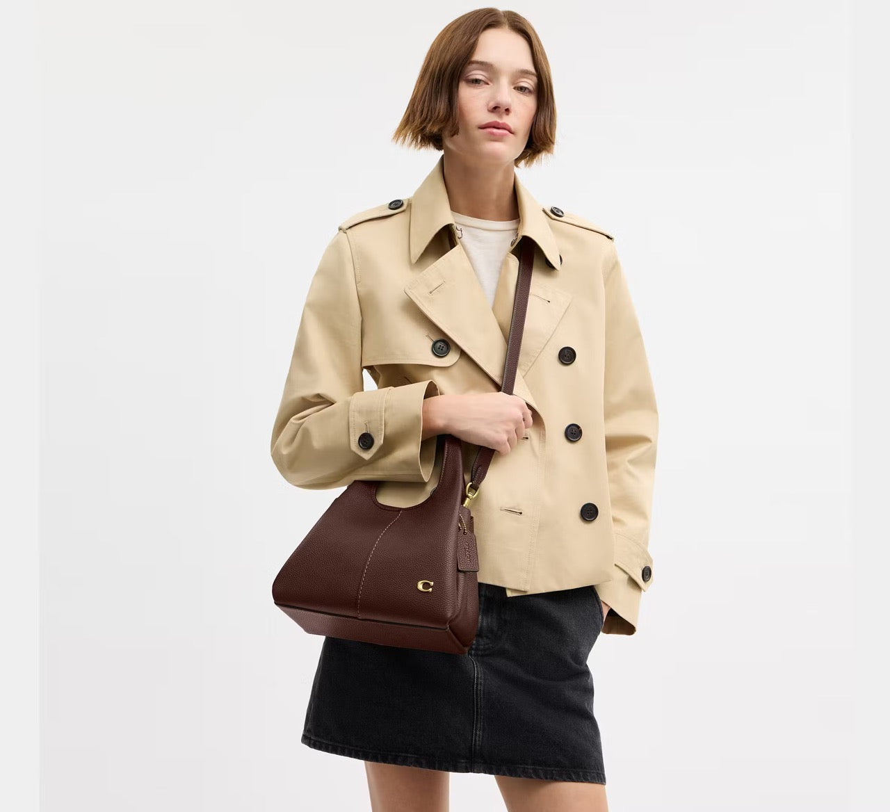 [READY STOCK MY] COACH Lana Shoulder Bag 23 in Maple (CM545)