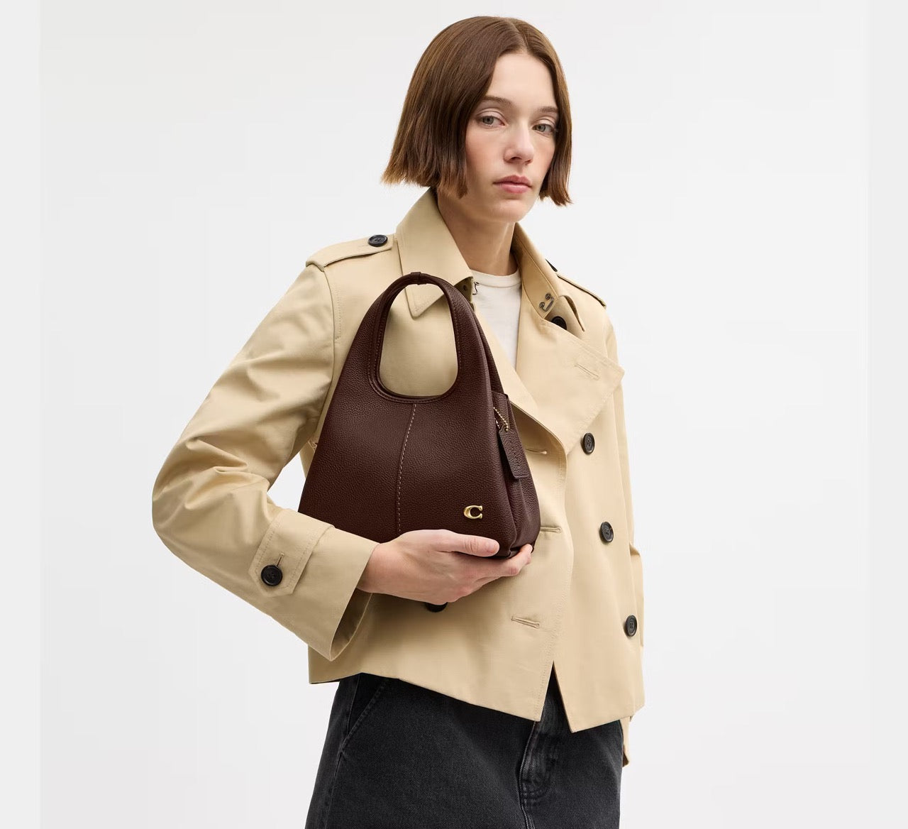 [READY STOCK MY] COACH Lana Shoulder Bag 23 in Maple (CM545)