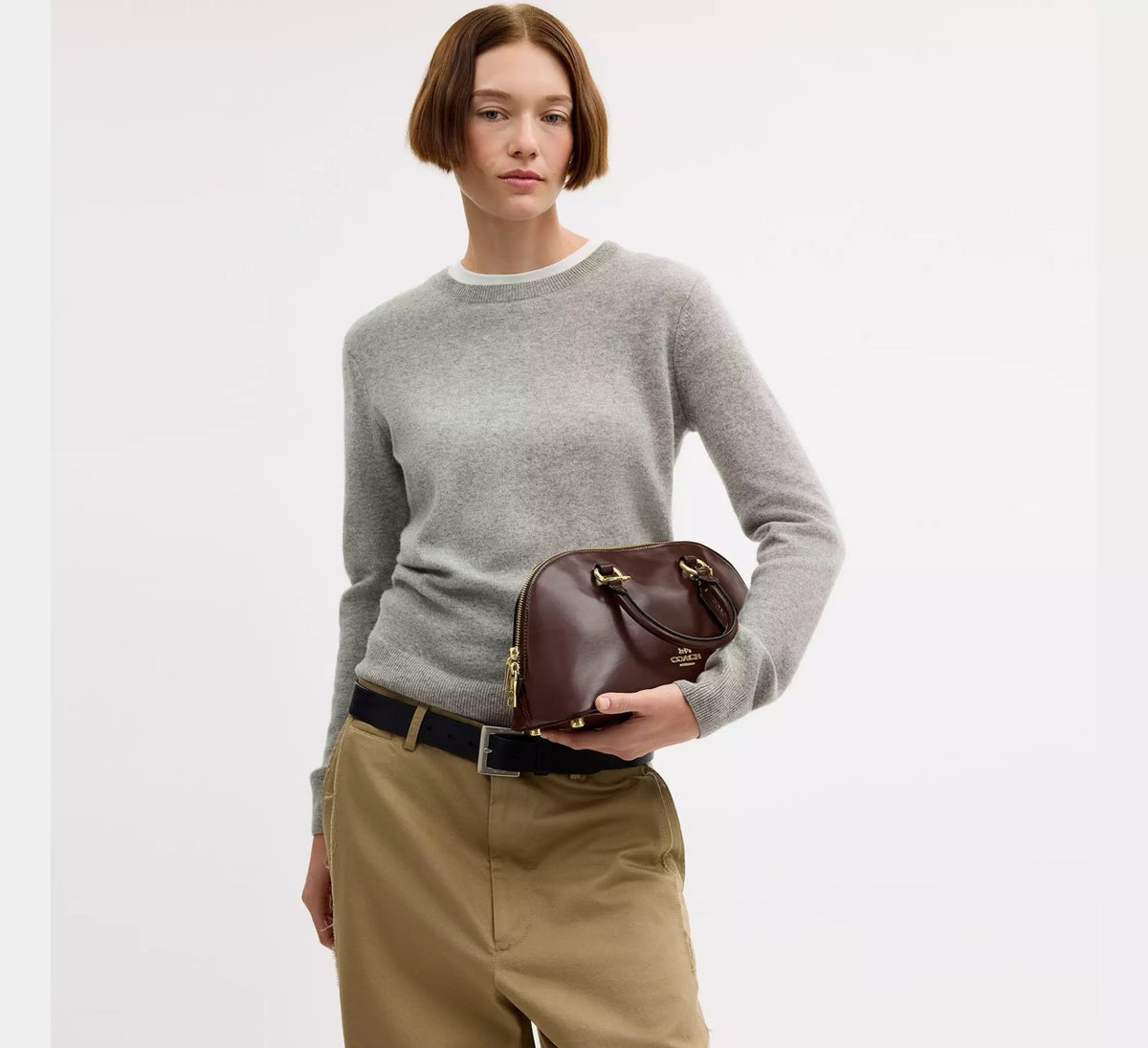 [WEB EXCLUSIVE][READY STOCK MY] Coach Lara Satchel Bag in Maple (CDV19)