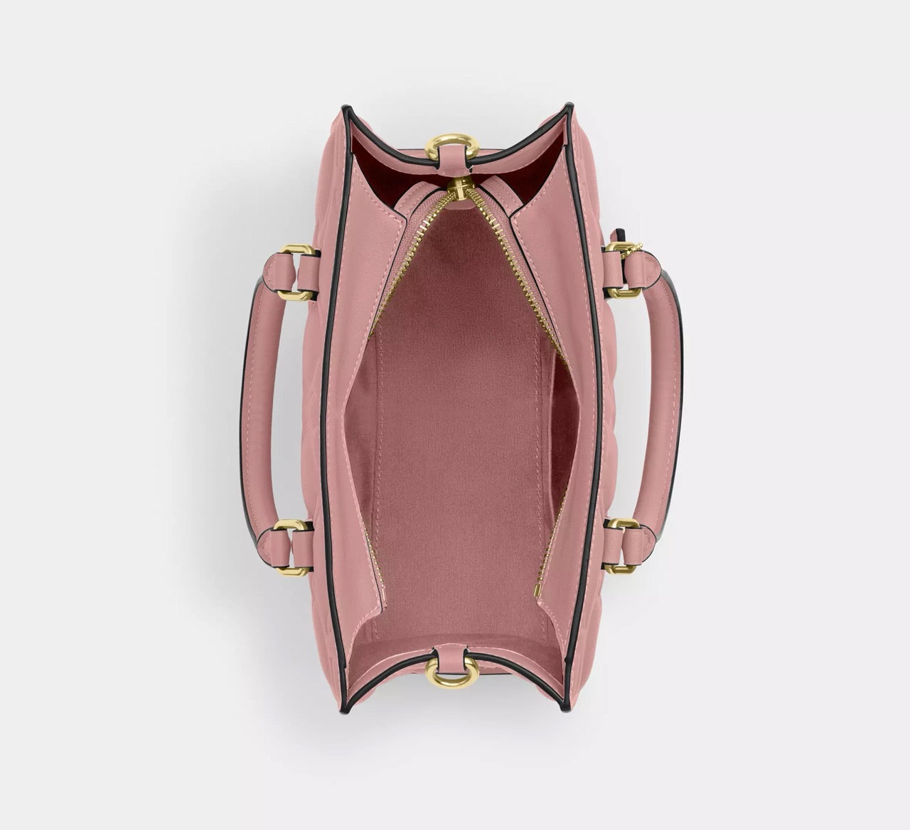 [READY STOCK MY] COACH Maggie Small Tote Bag In Signature Leather in Pink Petal (CY670)