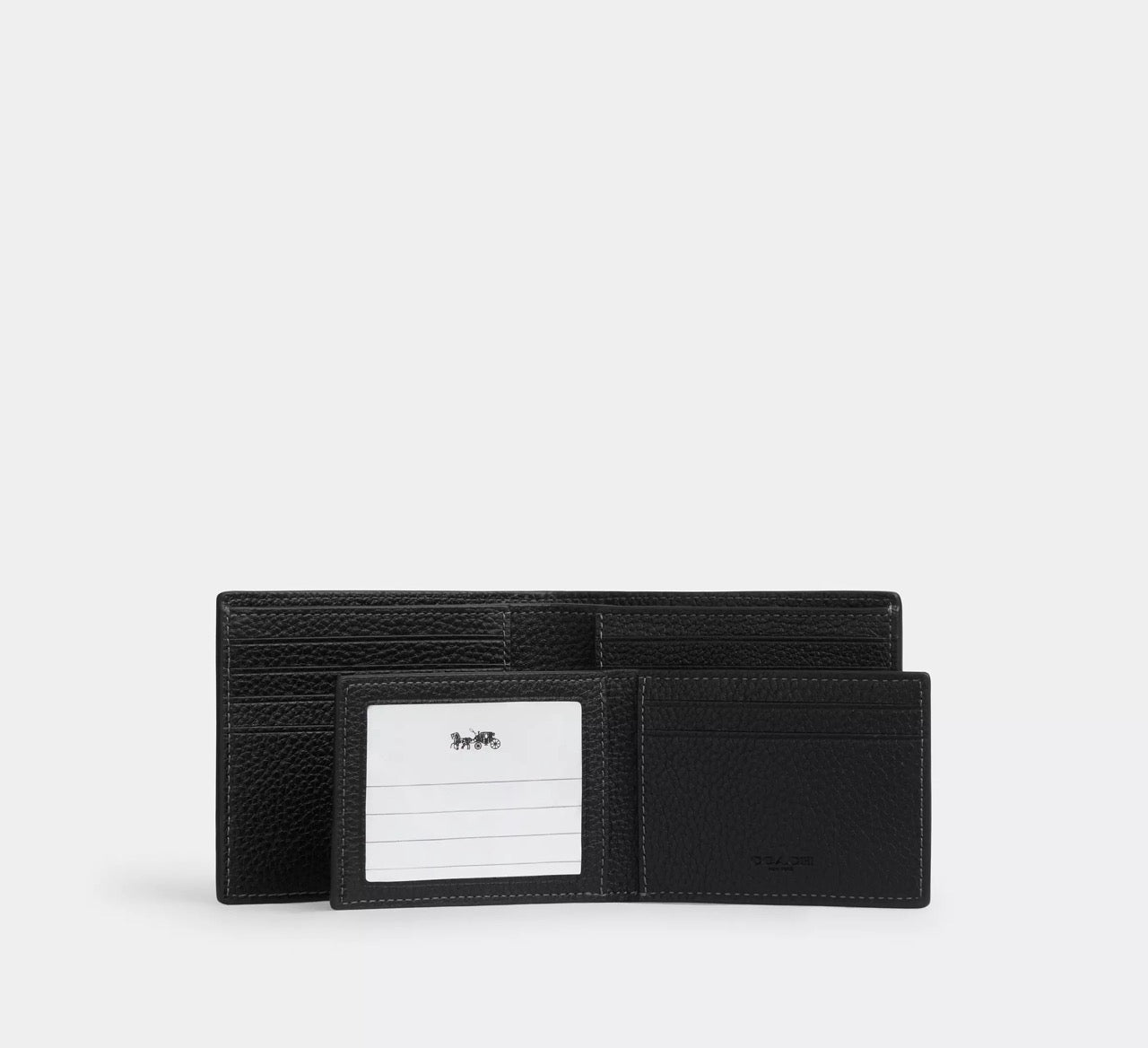 [WEB EXCLUSIVE][READY STOCK MY] Coach Men 3-In-1 Wallet In Signature Leather in Black (CEU69)