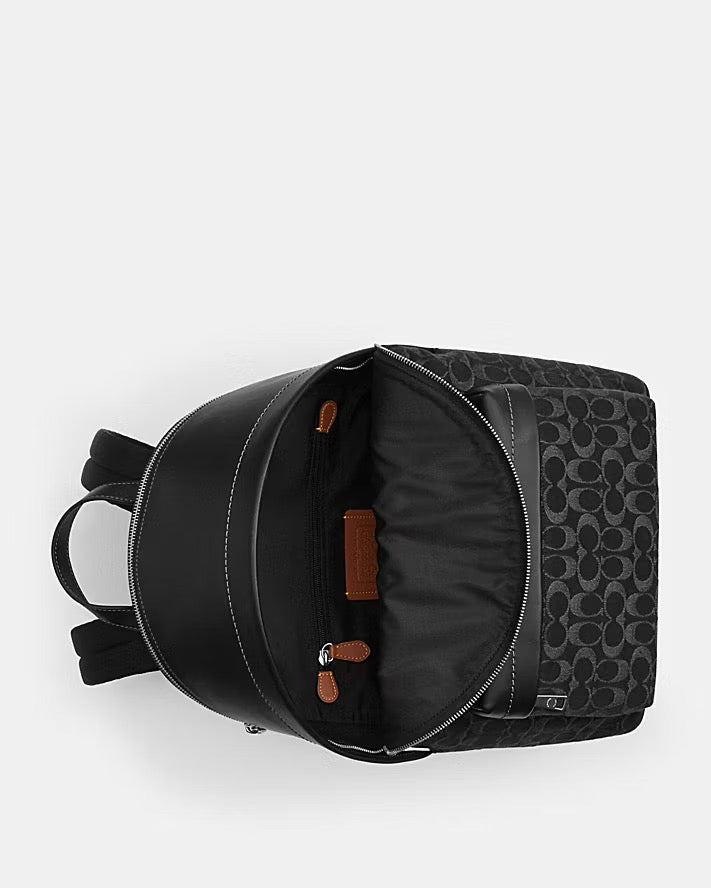 [READY STOCK MY] COACH Men Taylor Backpack In Signature Denim in Black (CDC49)