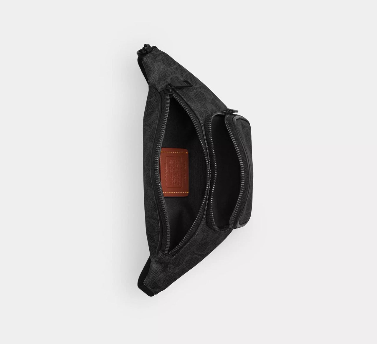 [WEB EXCLUSIVE][READY STOCK MY] Coach Men Travis Belt Bag 30 In Signature Canvas in Black Signature (CET88)
