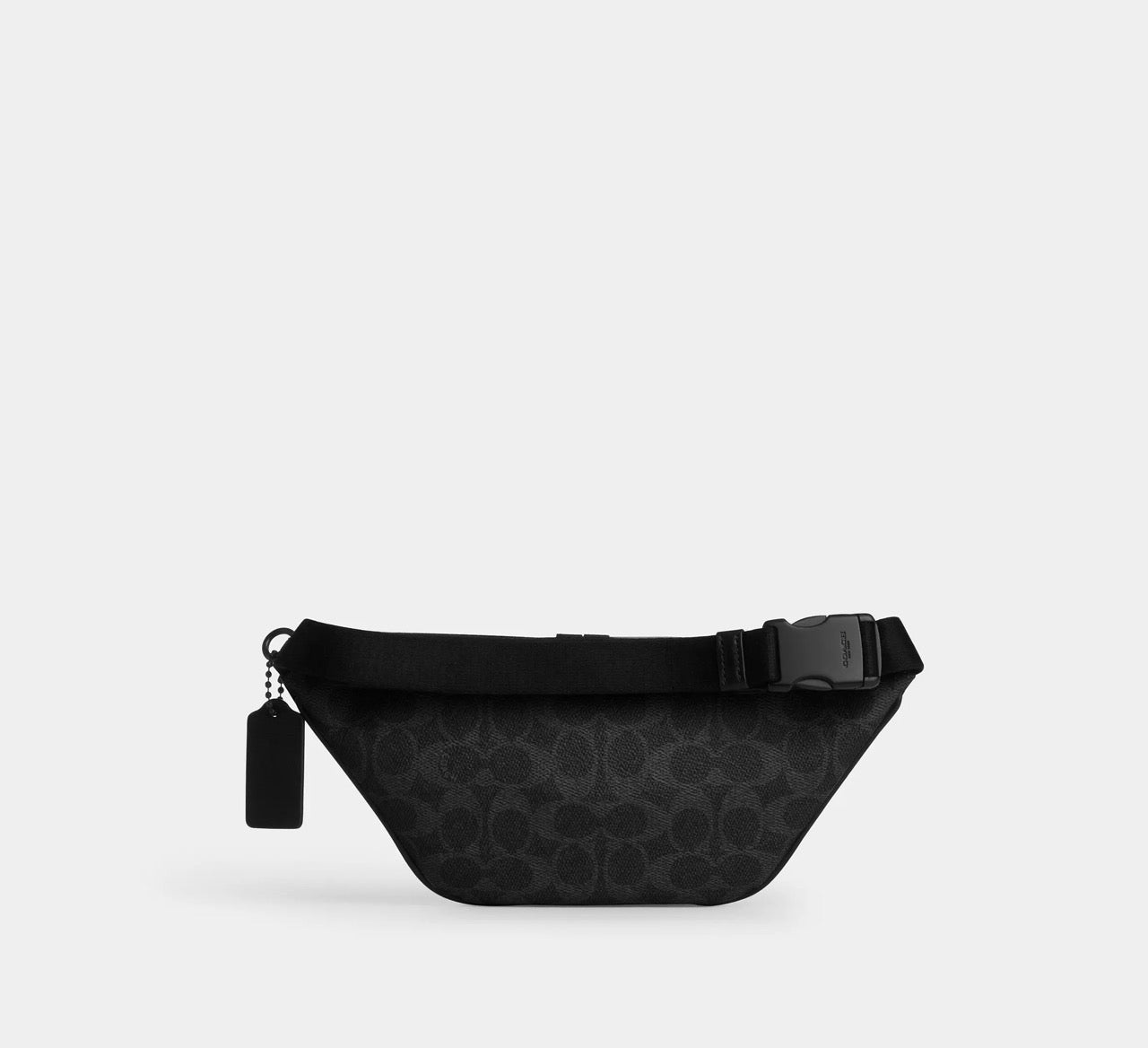 [WEB EXCLUSIVE][READY STOCK MY] Coach Men Travis Belt Bag 30 In Signature Canvas in Black Signature (CET88)