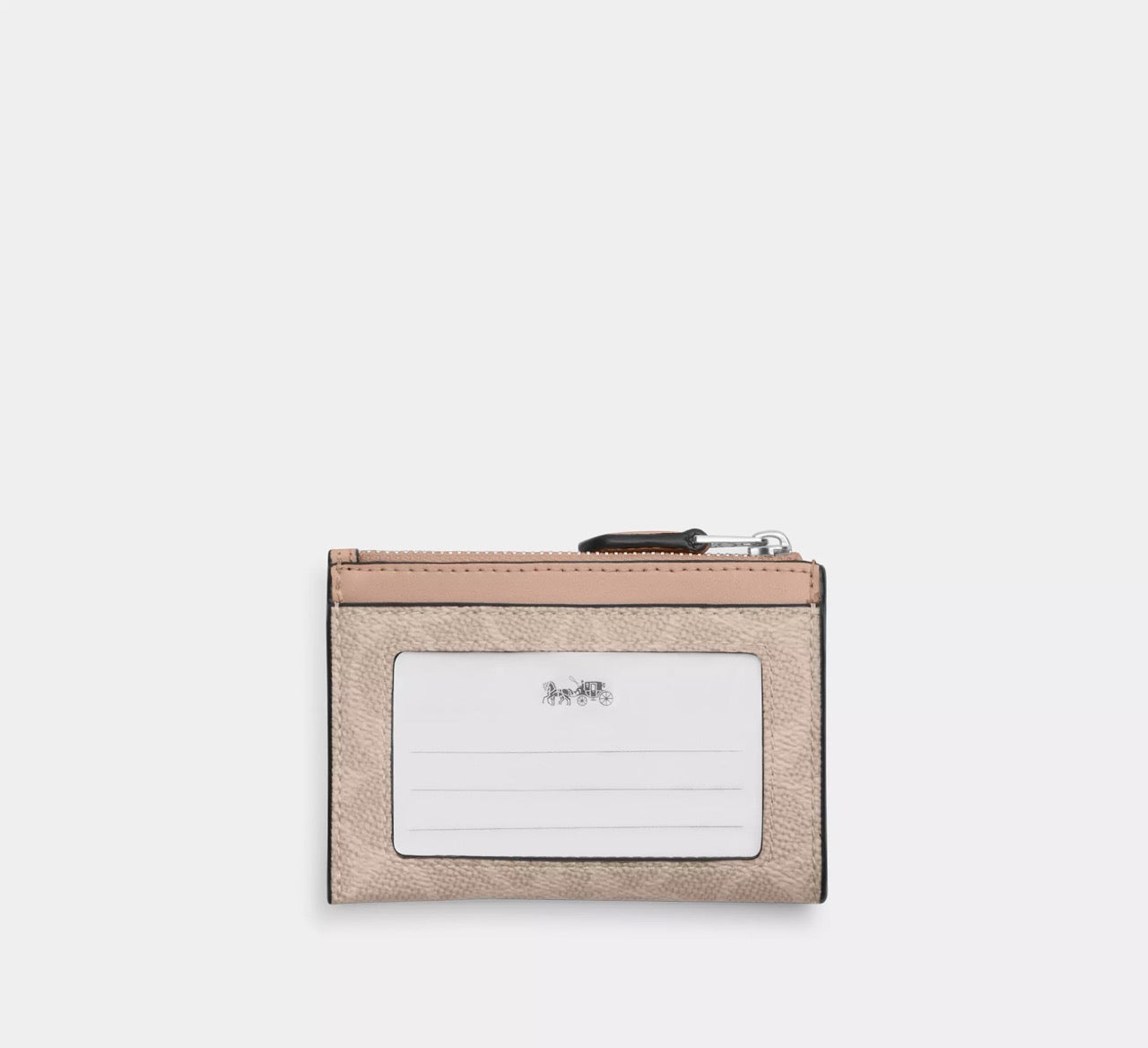 [READY STOCK MY] COACH Mini Skinny Id Case In Signature Canvas in Sand/Taupe (CW870)