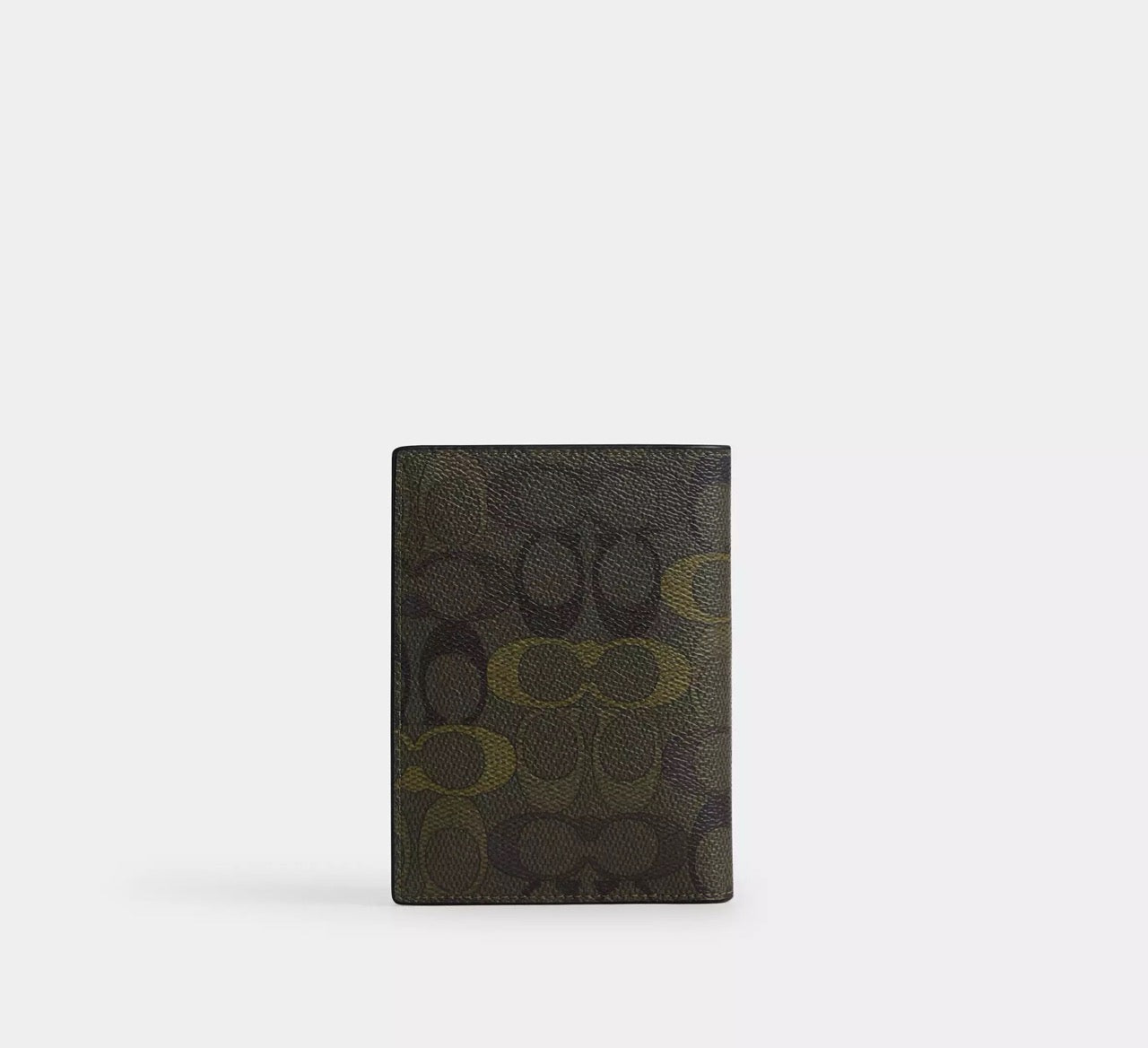 [WEB EXCLUSIVE][READY STOCK MY] Coach Passport Card Case In Signature Camo Print in Green (CEU77)