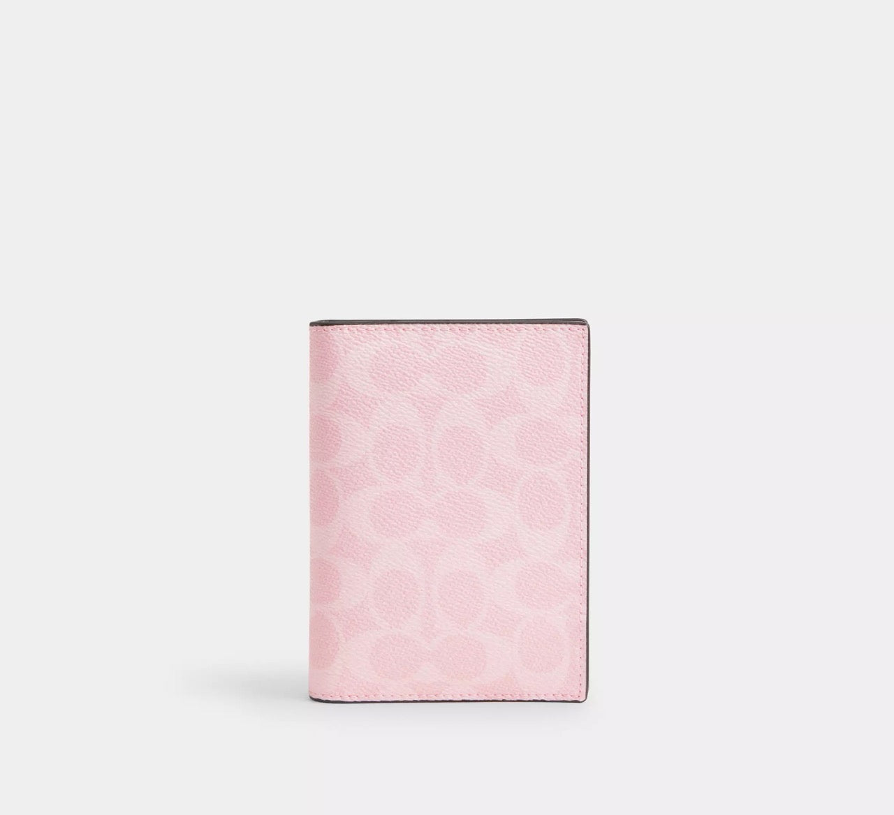 [READY STOCK MY] COACH Passport Card Case In Signature Canvas in Powder Pink (CW170)