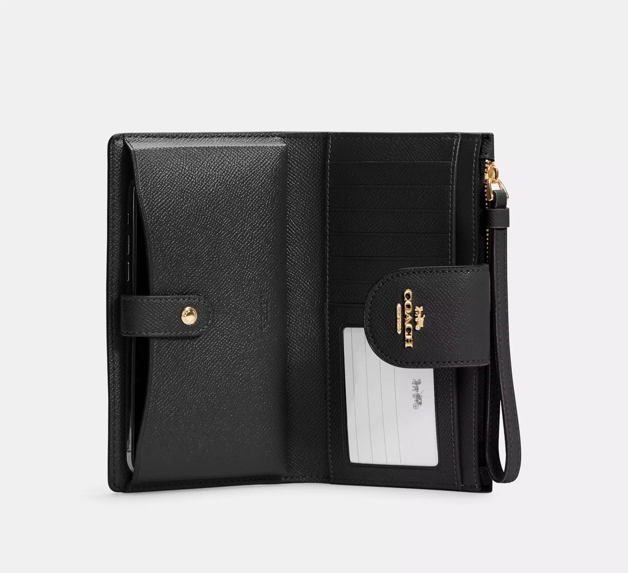[INCOMING ETA 30 DAYS] COACH Phone Wallet in Black (CS441)