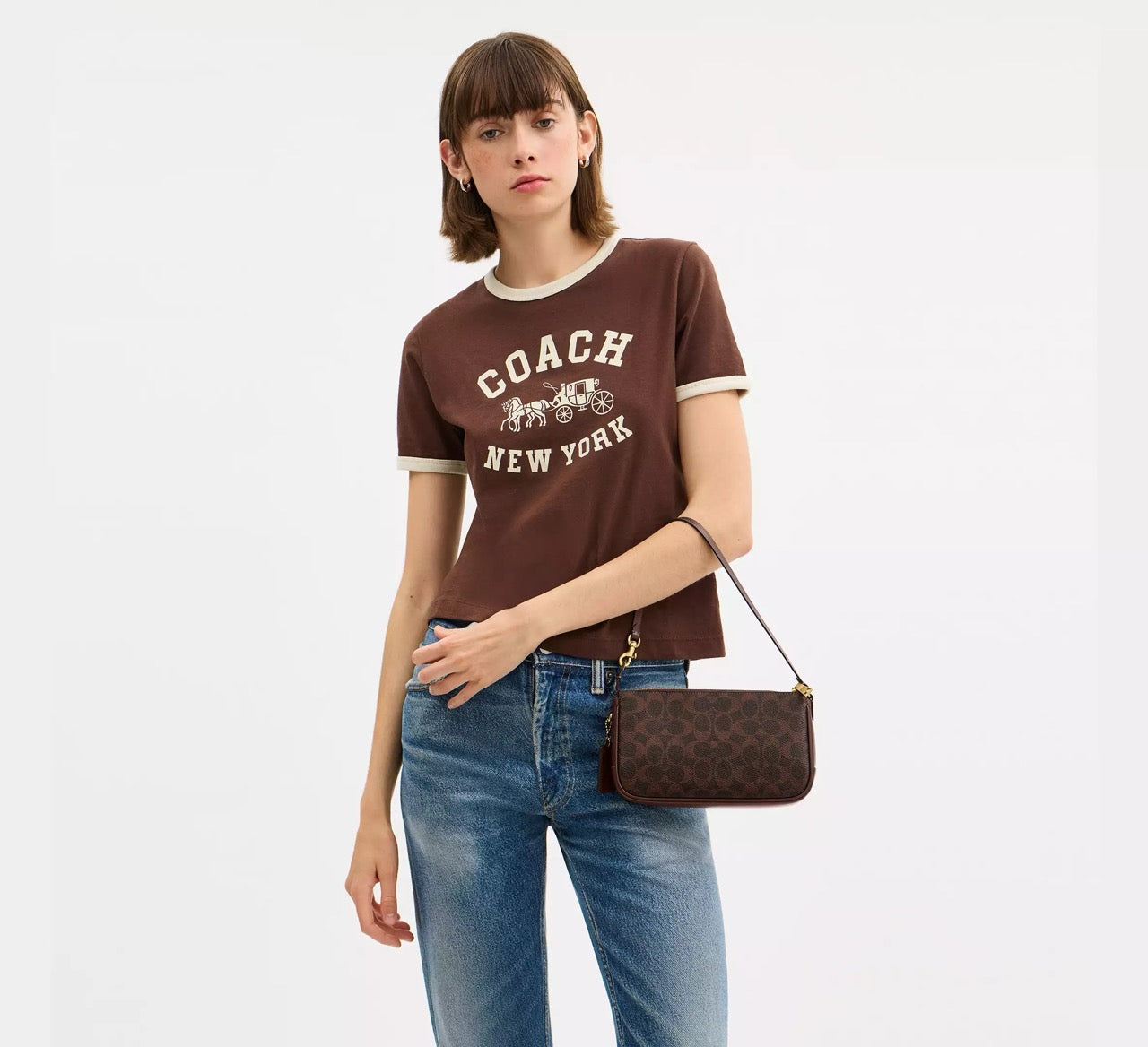 [INCOMIMG ETA 30 DAYS/AFTER RAYA] COACH Plaza Bag In Signature Canvas in Maple/Maple (CCC42)