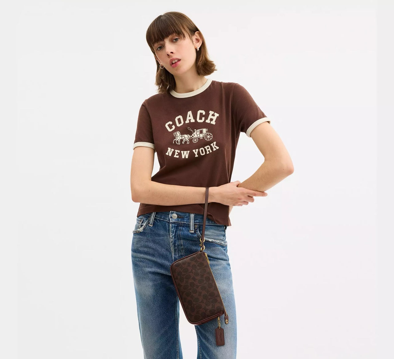 [INCOMIMG ETA 30 DAYS/AFTER RAYA] COACH Plaza Bag In Signature Canvas in Maple/Maple (CCC42)