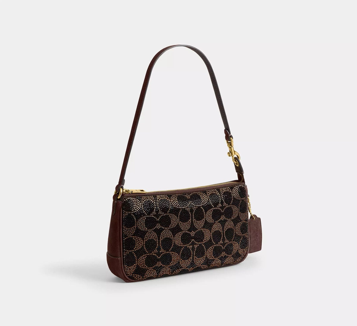[INCOMING ETA 30 DAYS] Coach Plaza Bag With Crystal Signature in Dark Chocolate (CFT38)