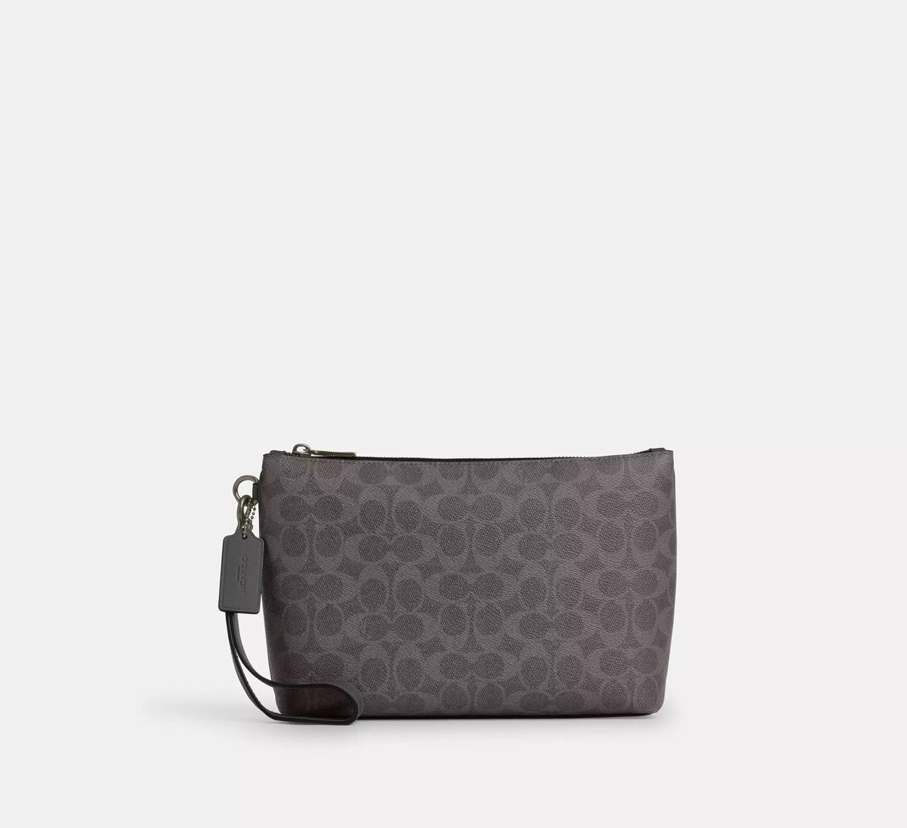 [INCOMING ETA 30 DAYS] COACH For Men Pouch In Signature Canvas in Grey/Charcoal (CCF32)