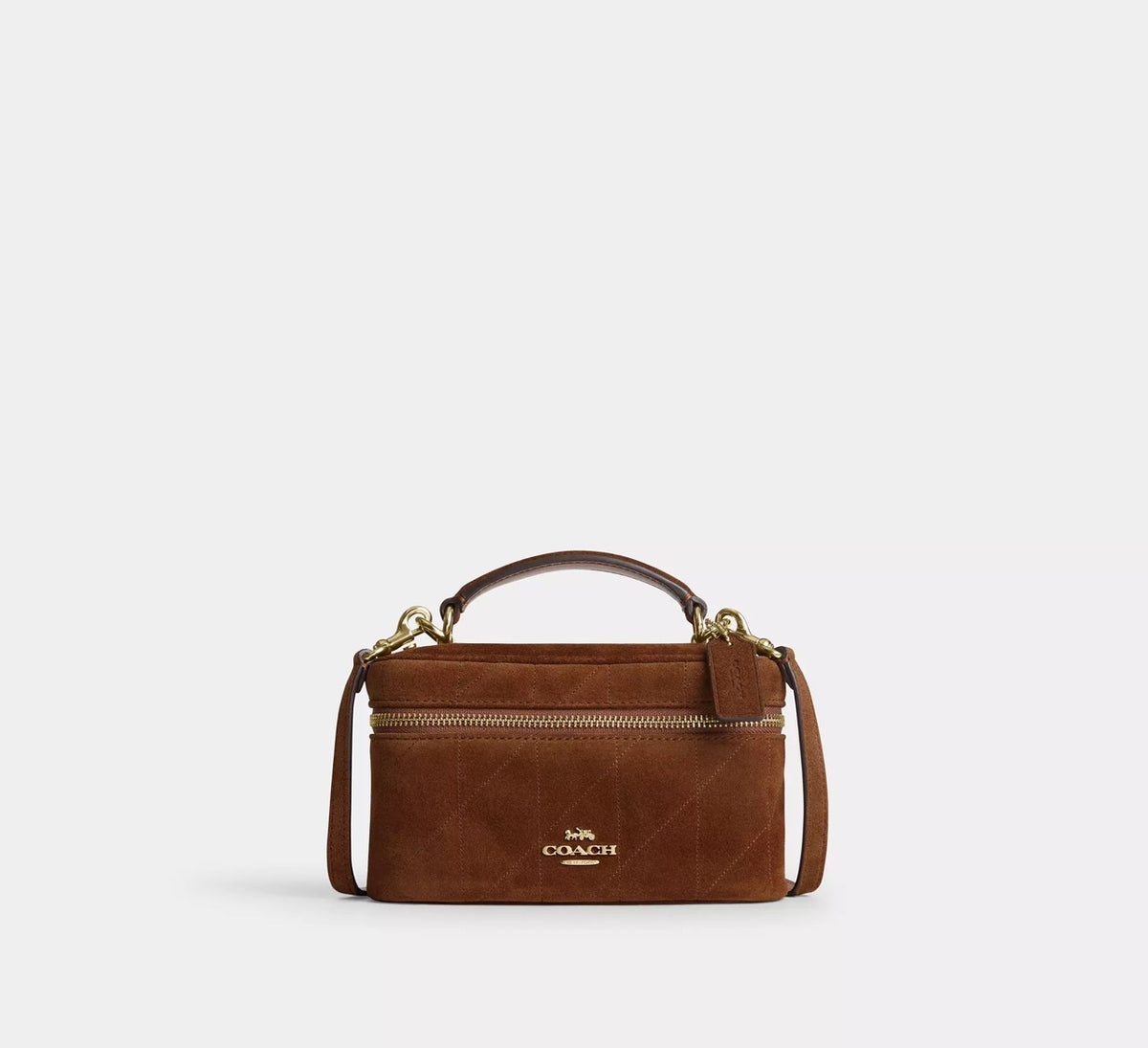 [WEB EXCLUSIVE][INCOMING ETA 30 DAYS] Coach Rainer Crossbody Bag 18 With Quilting in Warm Brown (CFP13)