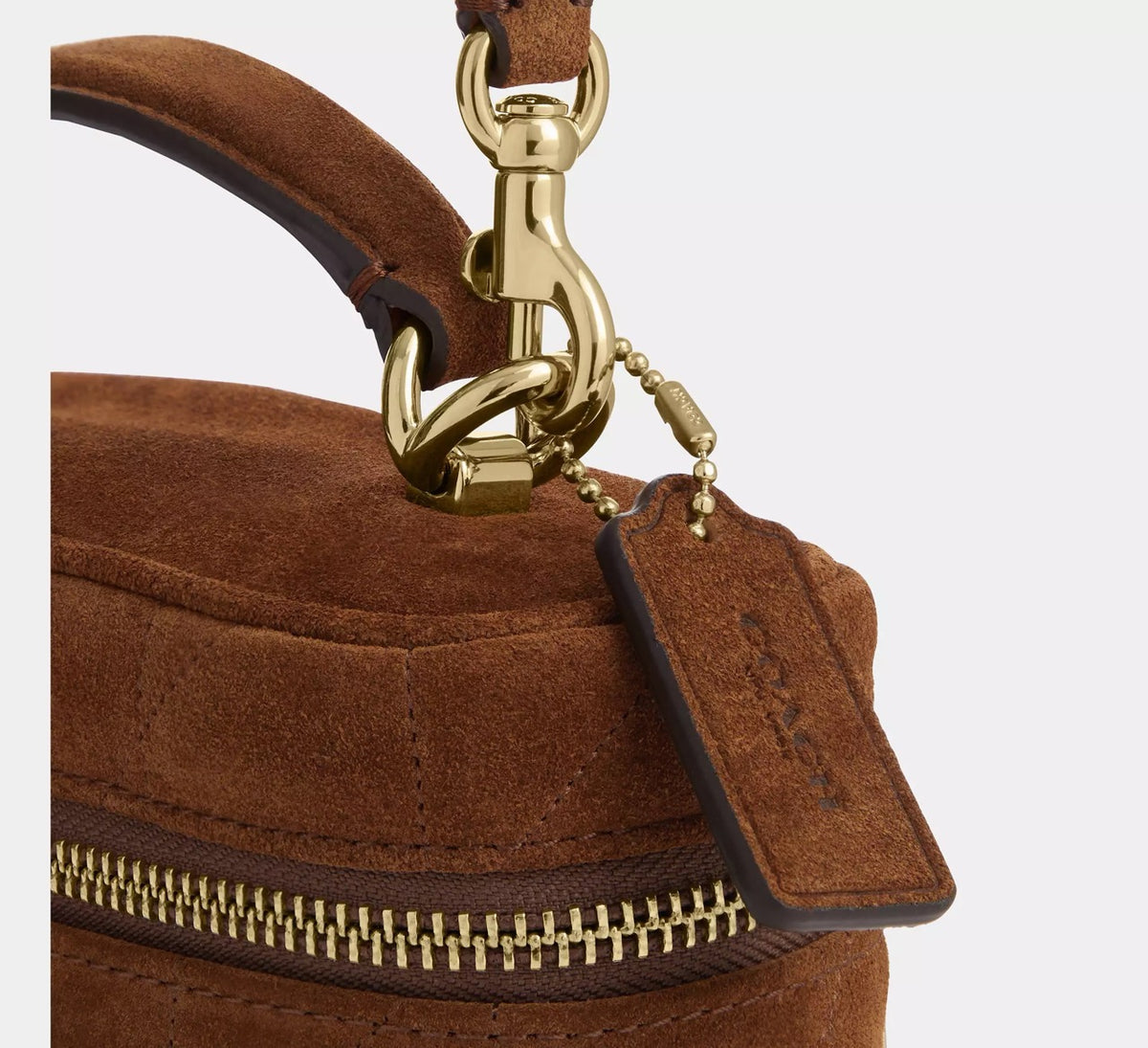 [WEB EXCLUSIVE][INCOMING ETA 30 DAYS] Coach Rainer Crossbody Bag 18 With Quilting in Warm Brown (CFP13)