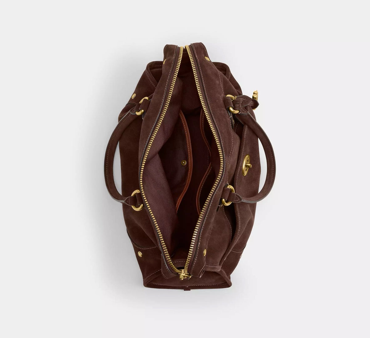 [READY STOCK MY] Coach Rhyder Satchel Bag 38 in Dark Chocolate (CFN68)