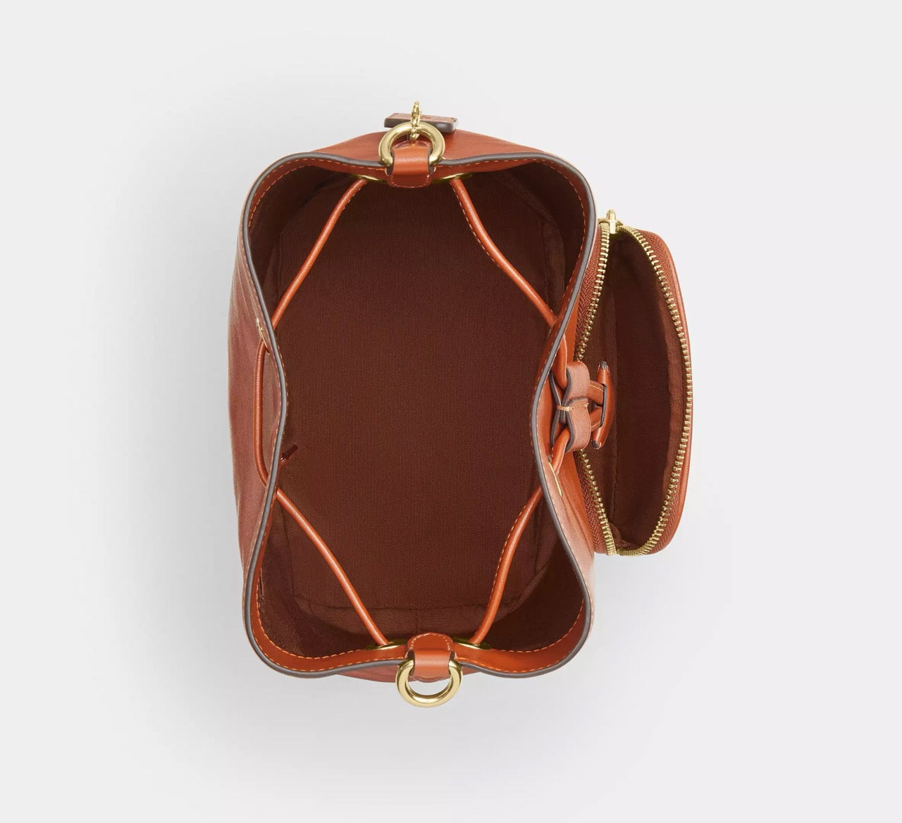 [WEB EXCLUSIVE][READY STOCK MY] Coach Rowan Bucket Bag With Pocket in Cinnamon (CES95)