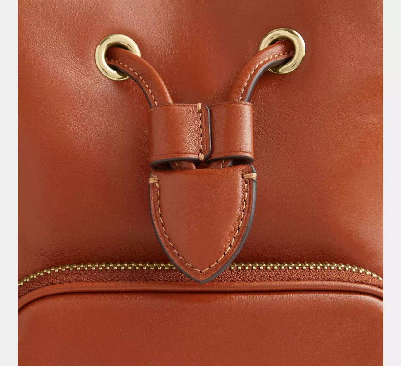 [WEB EXCLUSIVE][READY STOCK MY] Coach Rowan Bucket Bag With Pocket in Cinnamon (CES95)