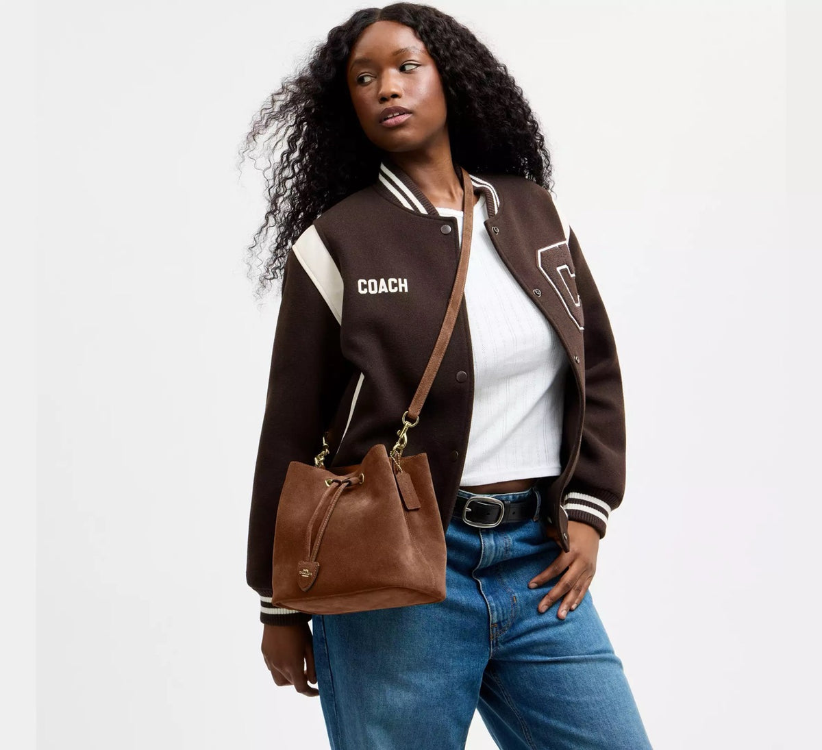 [WEB EXCLUSIVE][READY STOCK MY] Coach Rowan Bucket Bag in Warm Brown (CFP33)