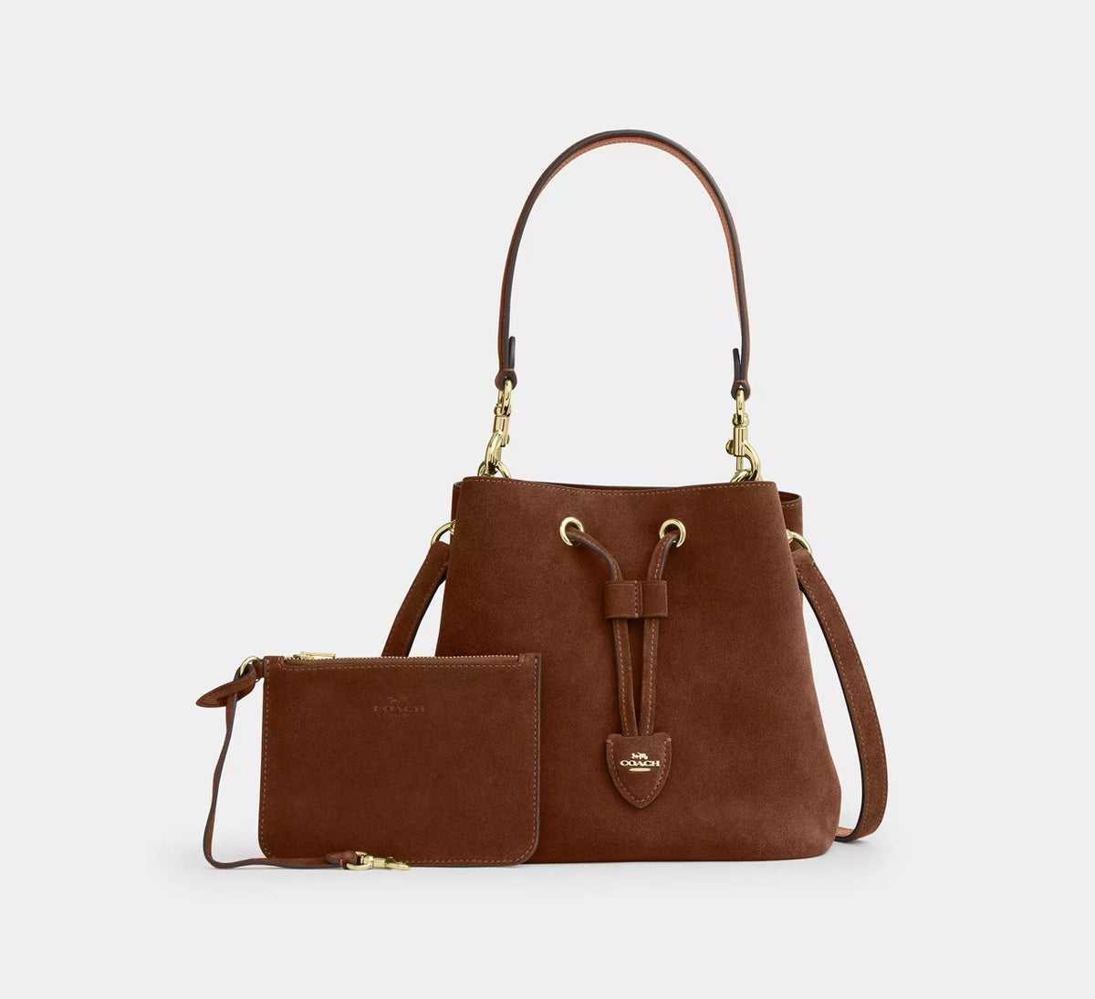 [WEB EXCLUSIVE][READY STOCK MY] Coach Rowan Bucket Bag in Warm Brown (CFP33)