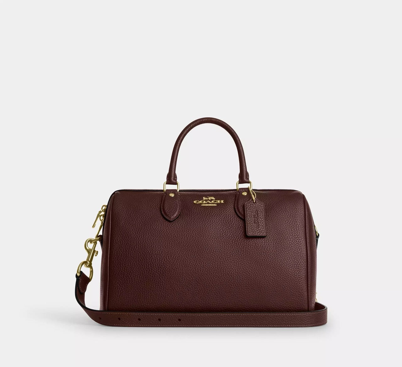 [READY STOCK MY] COACH Rowan Large Satchel Bag in Maple (CES11)