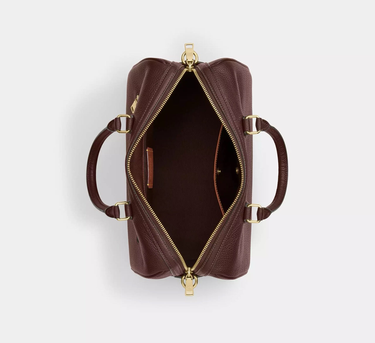 [READY STOCK MY] COACH Rowan Large Satchel Bag in Maple (CES11)