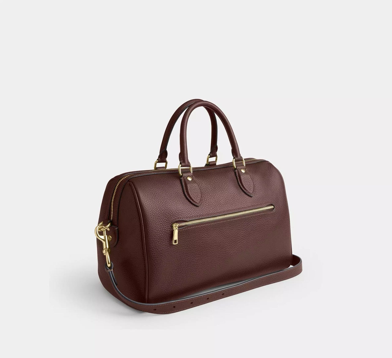 [READY STOCK MY] COACH Rowan Large Satchel Bag in Maple (CES11)