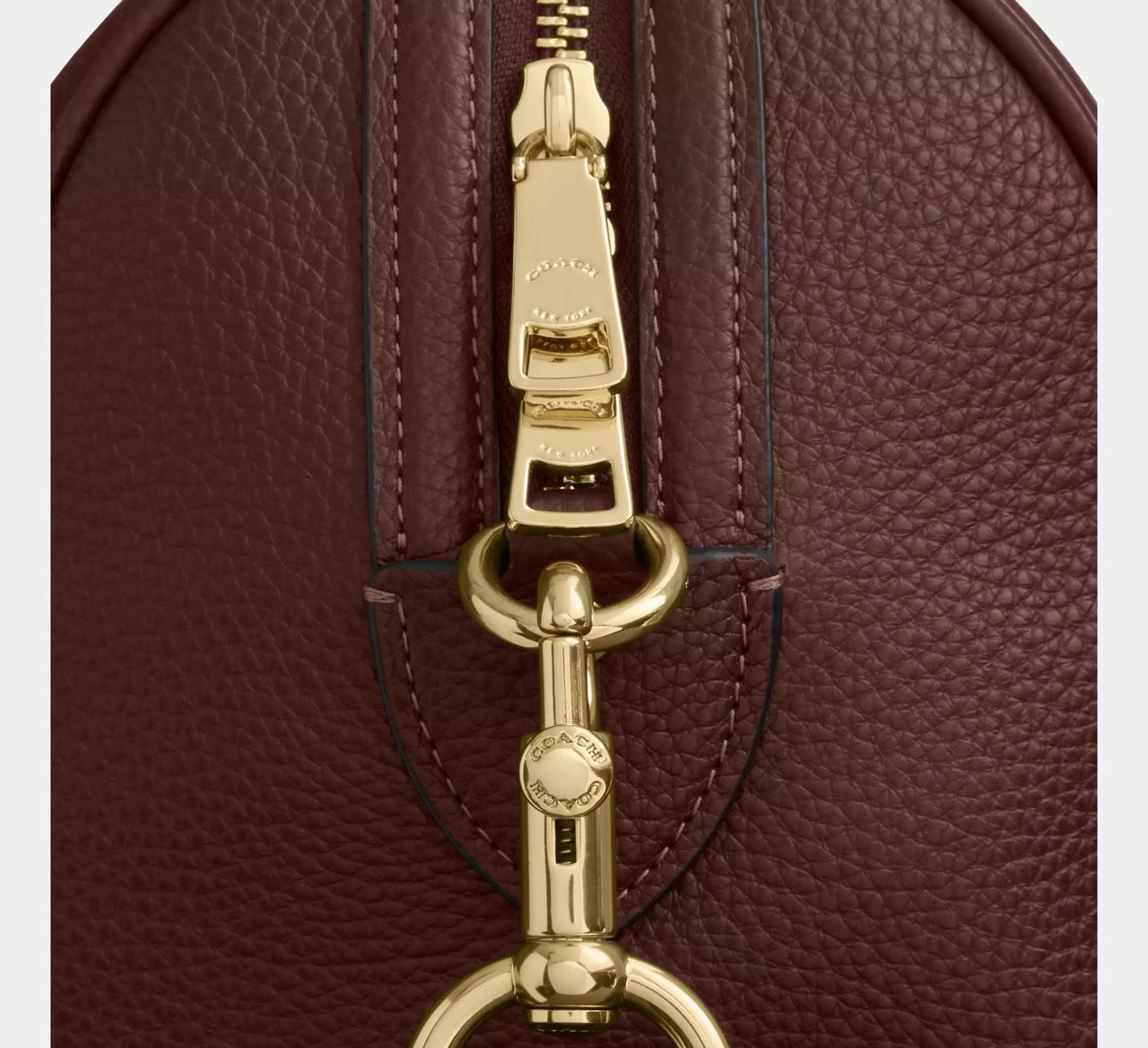 [READY STOCK MY] COACH Rowan Large Satchel Bag in Maple (CES11)