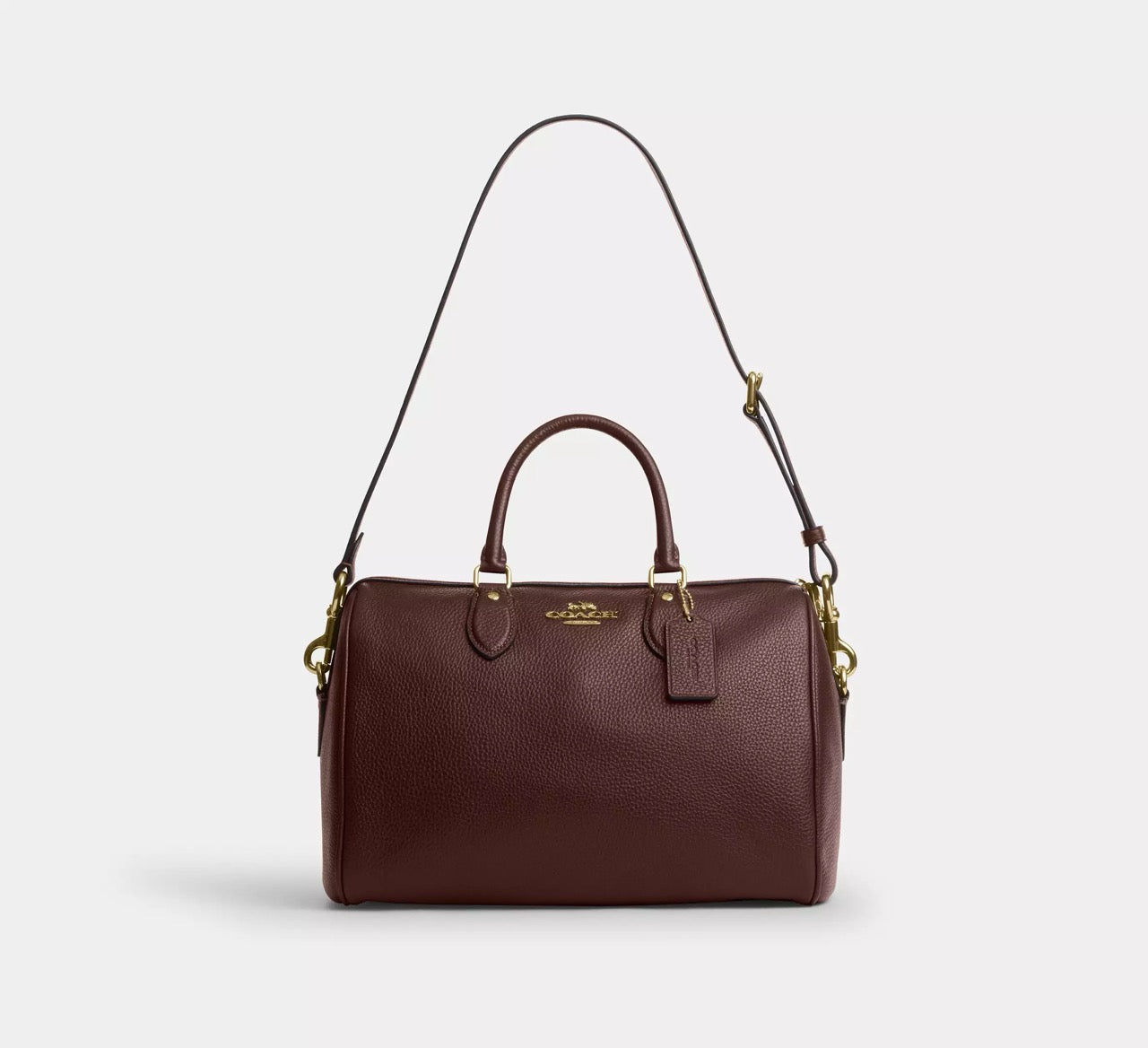 [READY STOCK MY] COACH Rowan Large Satchel Bag in Maple (CES11)
