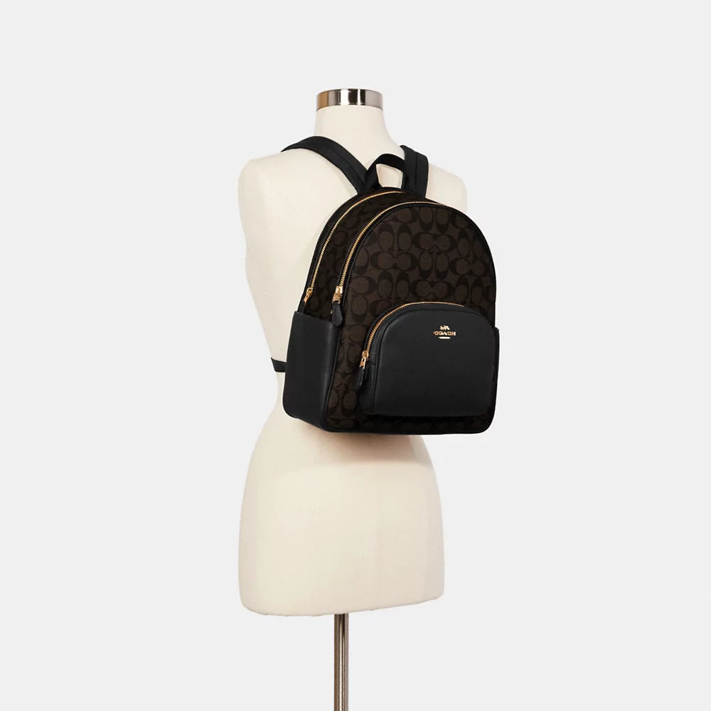[INCOMING ETA END MARCH 2024] Coach Signature Court Backpack in Brown/Black (5671)