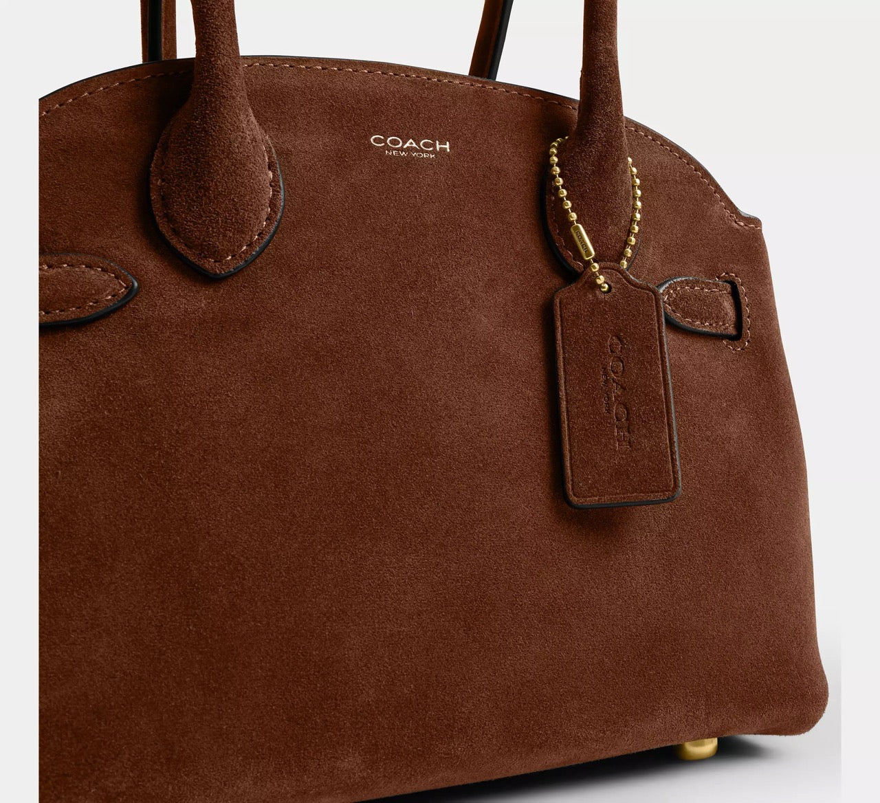 [READY STOCK MY] COACH Soft Empire Carryall Bag 21 in Warm Brown (CDZ46)