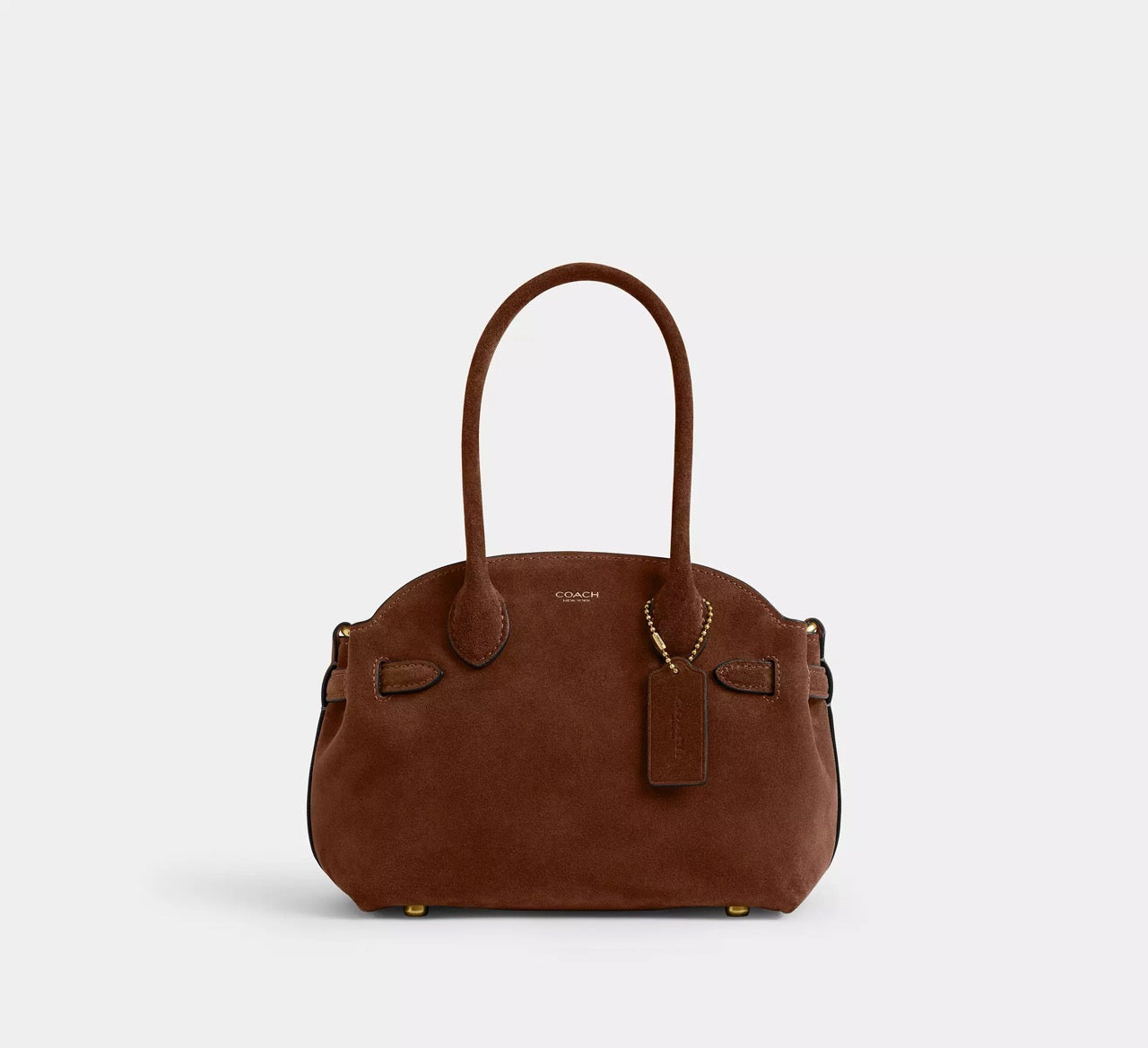 [READY STOCK MY] COACH Soft Empire Carryall Bag 21 in Warm Brown (CDZ46)