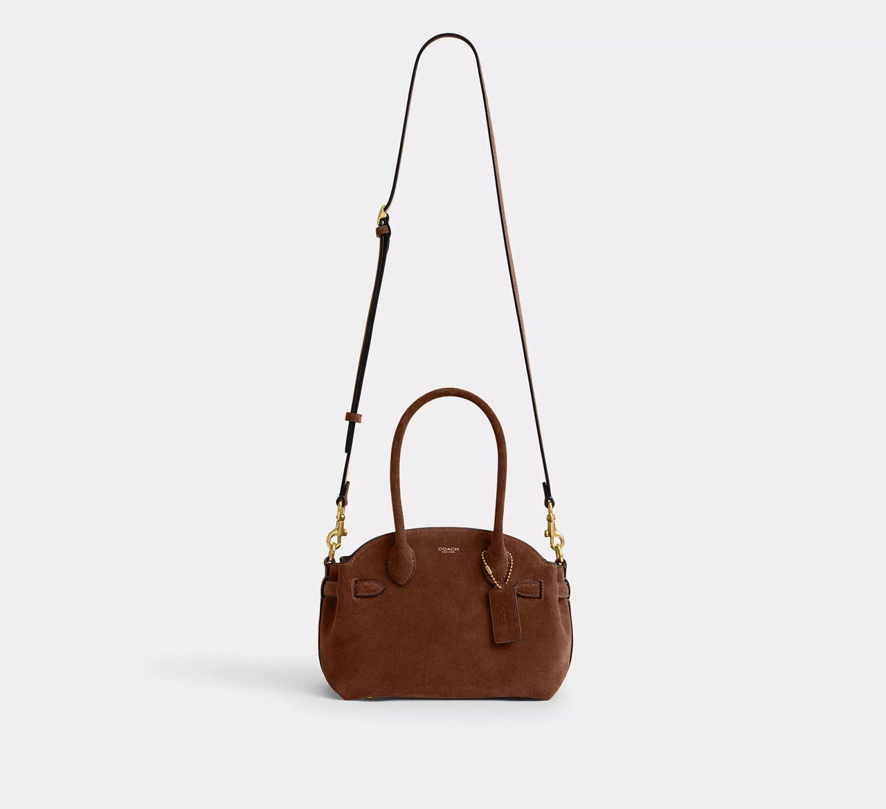 [READY STOCK MY] COACH Soft Empire Carryall Bag 21 in Warm Brown (CDZ46)