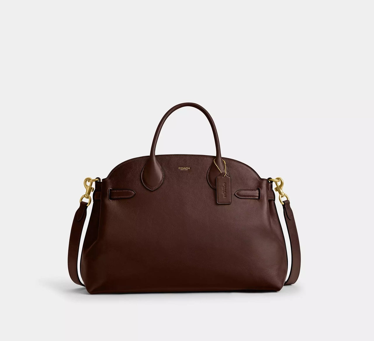 [READY STOCK MY] Coach Soft Empire Carryall Bag 40 in Merlot (CW616)