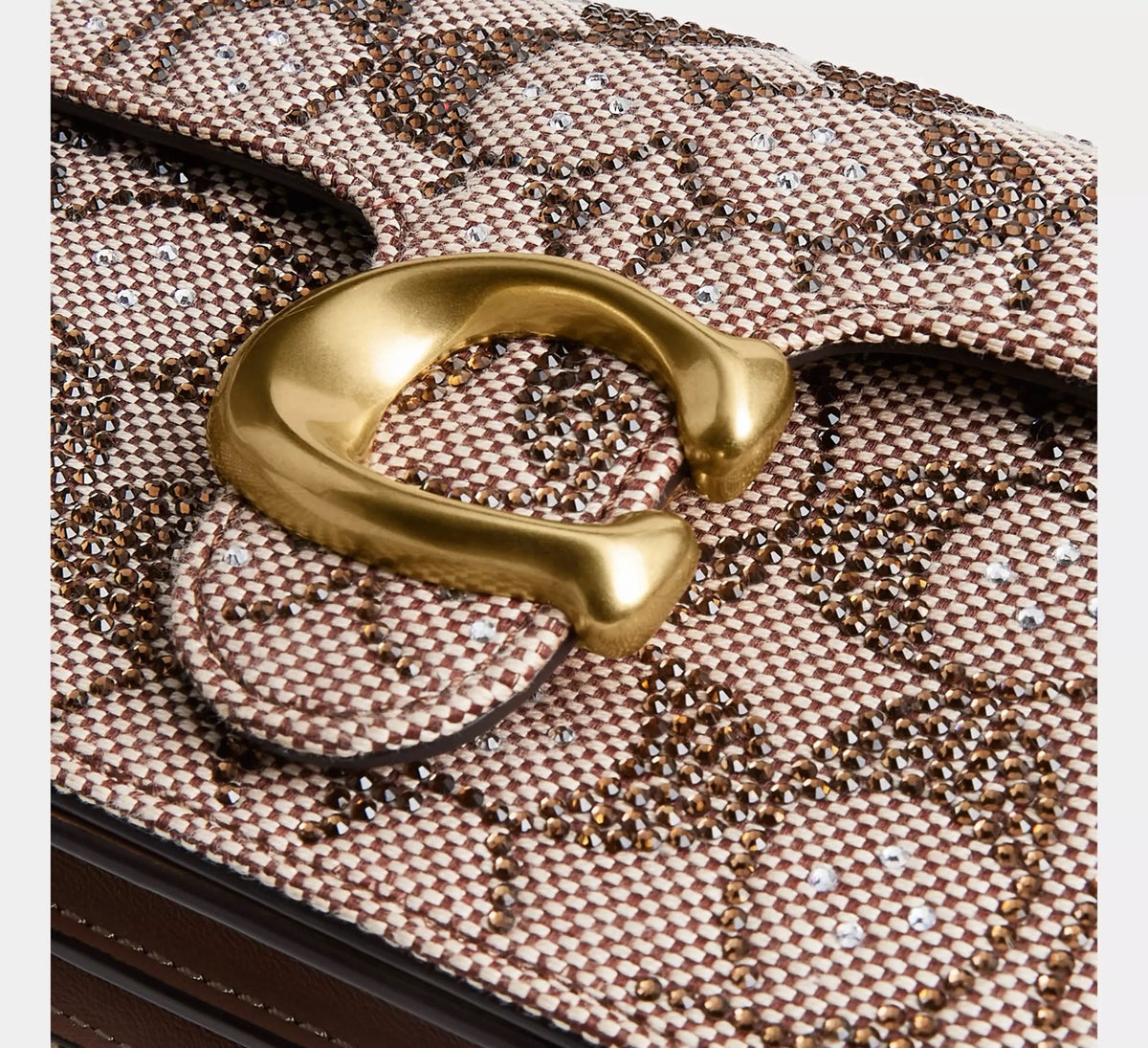 [WEB EXCLUSIVE][READY STOCK MY] Coach Soft Tabby Shoulder Bag 20 In Crystal Signature Jacquard in Mushroom (CFQ99)