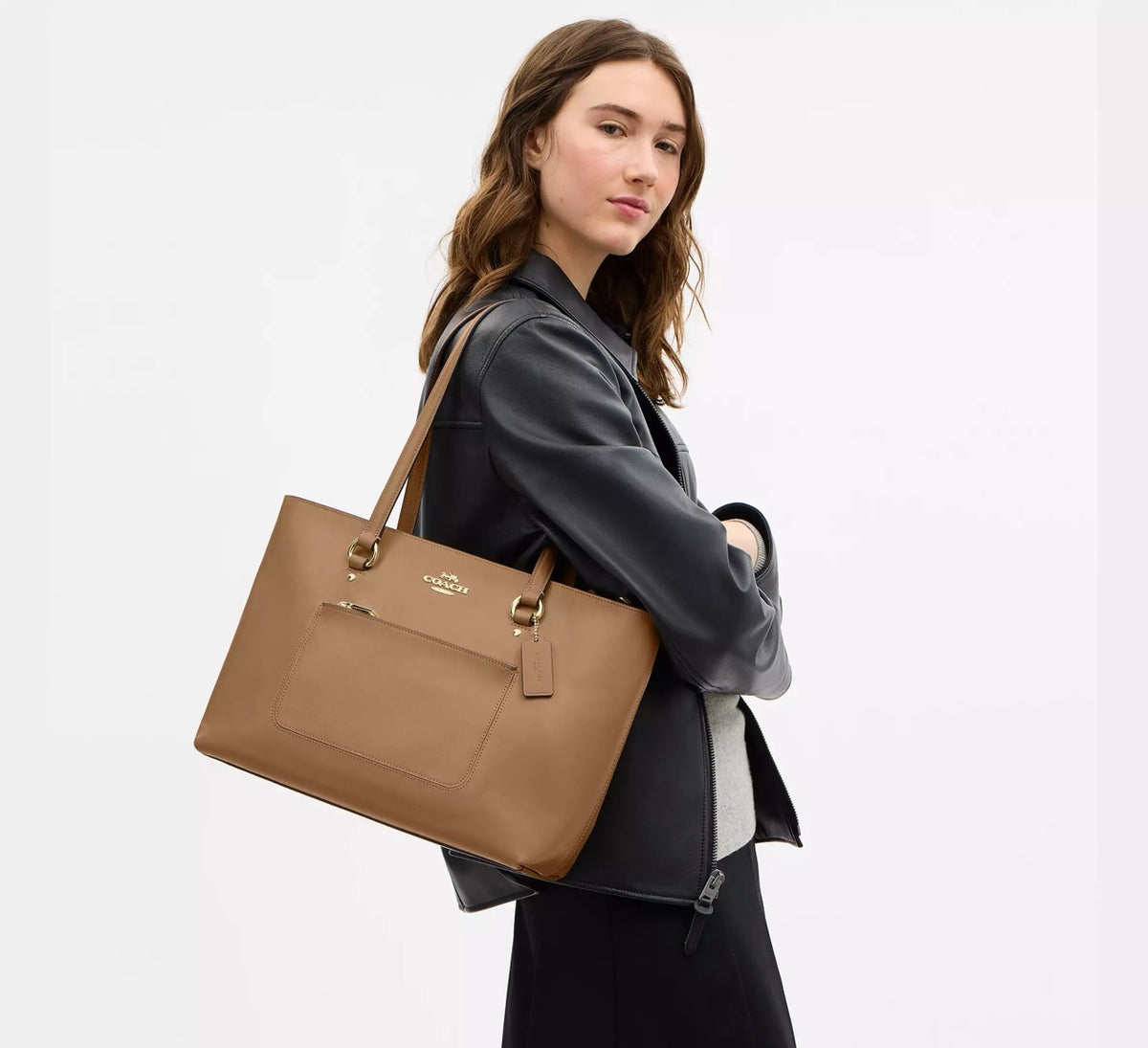[READY STOCK MY] Coach Station Tote Bag in Sandy Beige (CEA65)