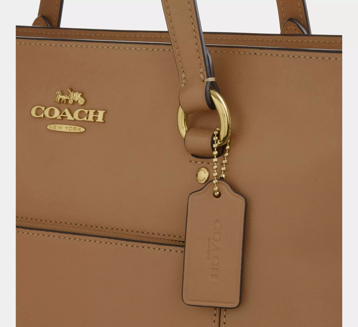 [READY STOCK MY] Coach Station Tote Bag in Sandy Beige (CEA65)