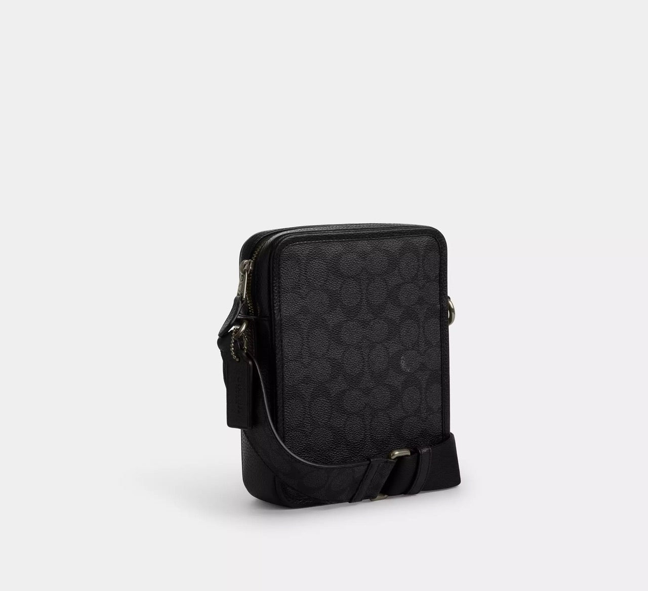 [READY STOCK MY] COACH Men Sullivan Crossbody Bag In Signature Canvas in Charcoal/Black (CAT78)
