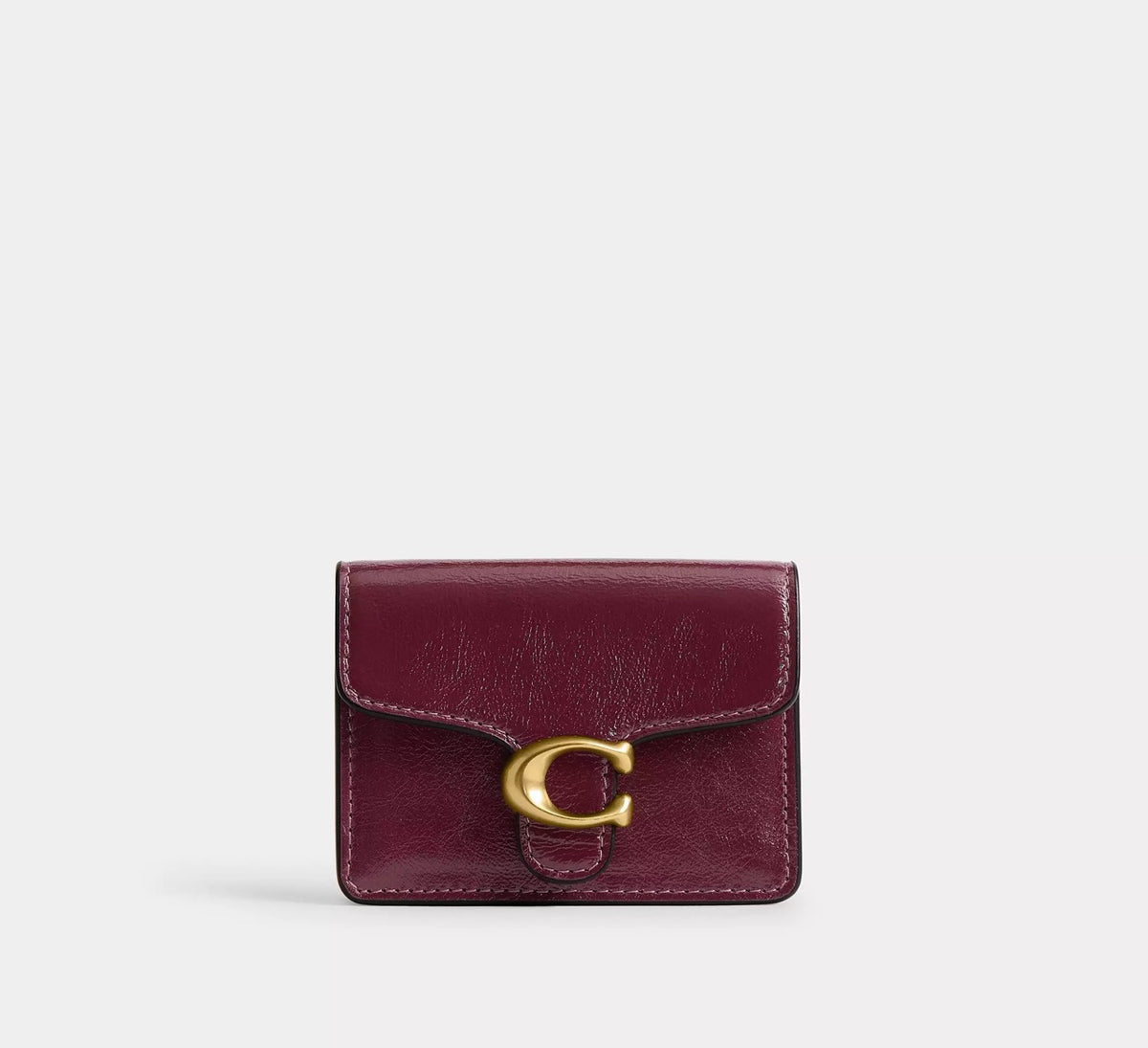 [WEB EXCLUSIVE][INCOMING ETA 30 DAYS] Coach Tabby Card Case in Dark Cherry (CGM78)