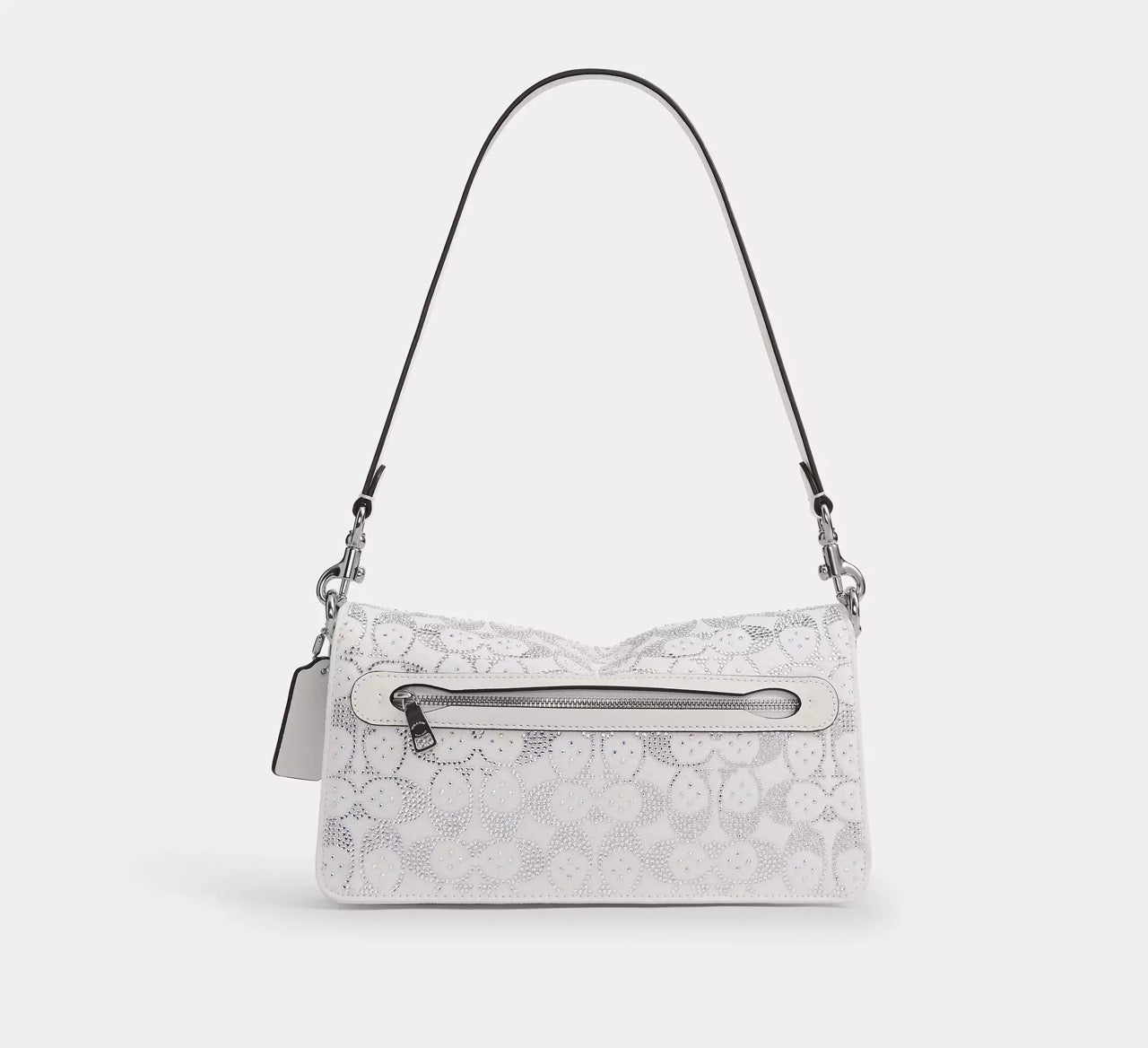 [READY STOCK MY] Coach Tabby Shoulder Bag 26 In Regenerative Cotton Denim With Crystal Signature in Chalk Multi (CEY98)