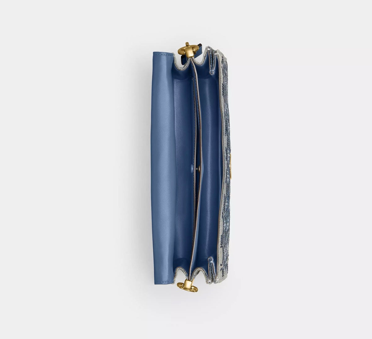 [INCOMING ETA 30 DAYS] Coach Tabby Shoulder Bag 26 In Regenerative Cotton Denim With Crystal Signature in Denim (CEN85)