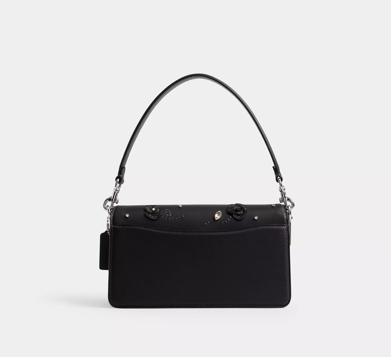 [WEB EXCLUSIVE][READY STOCK MY] COACH Tabby Shoulder Bag 26 With Crystal Embellishment in Black (CCC05)