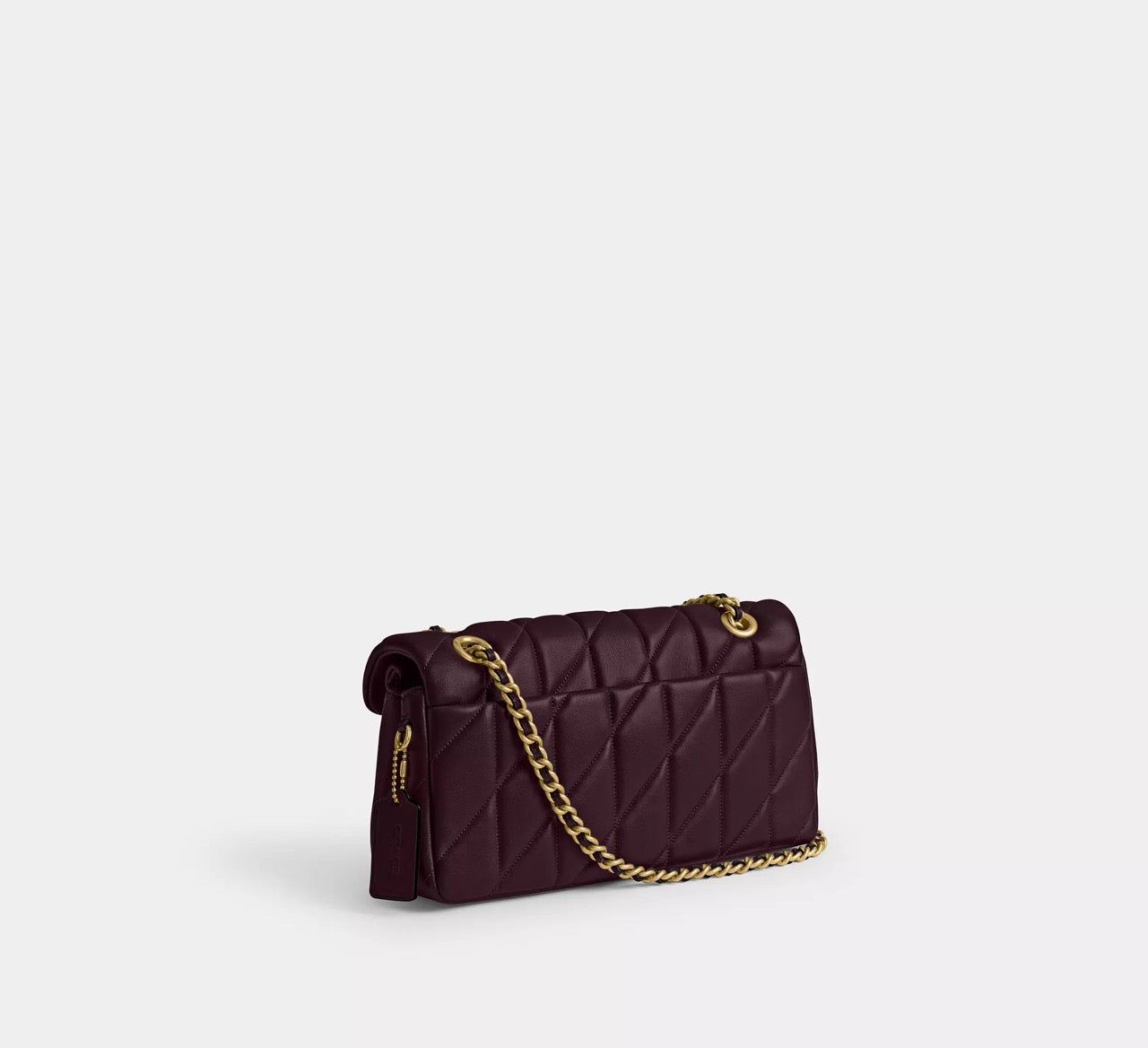 [READY STOCK MY] Coach Tabby Shoulder Bag 26 With Pillow Quilting in Black Currant (CP150)