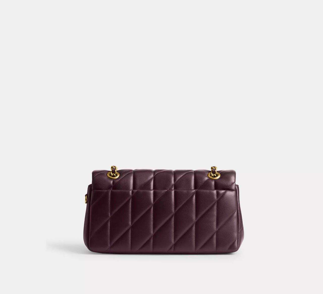 [READY STOCK MY] Coach Tabby Shoulder Bag 26 With Pillow Quilting in Black Currant (CP150)