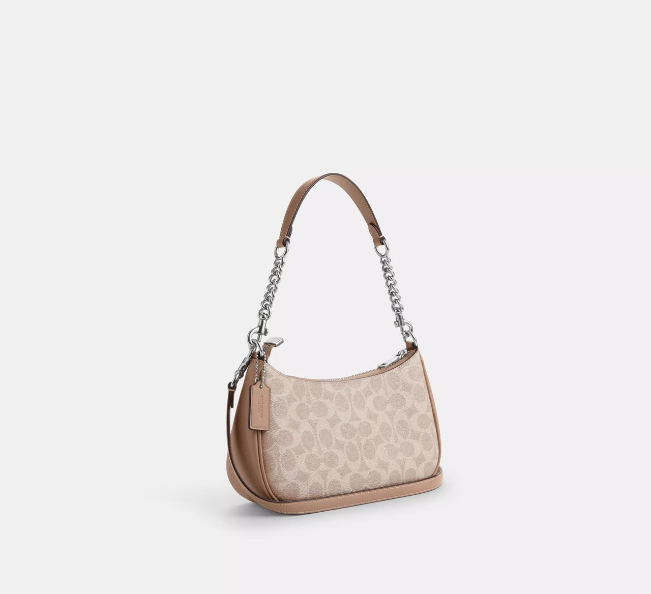 [INCOMING ETA 30 DAYS] COACH Teri Shoulder Bag In Signature Canvas in Sand/Taupe (CV933)